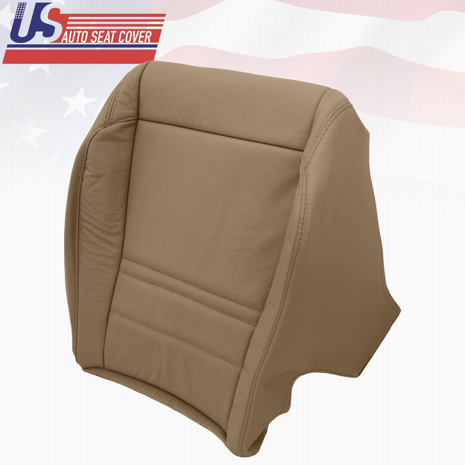 1999 FORD EXPLORER XLT LEATHER DRIVER BOTTOM 'OEM' REPLACEMENT SEAT COVER IN TAN