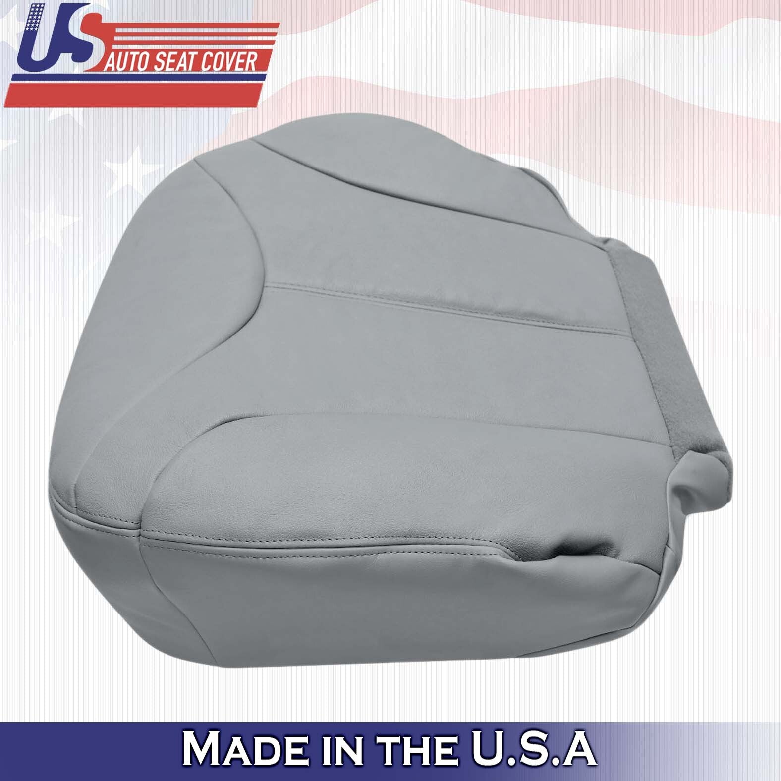 2001 2002 For GMC Yukon XL SLT SLE Front Driver Bottom Leather Seat Cover Gray