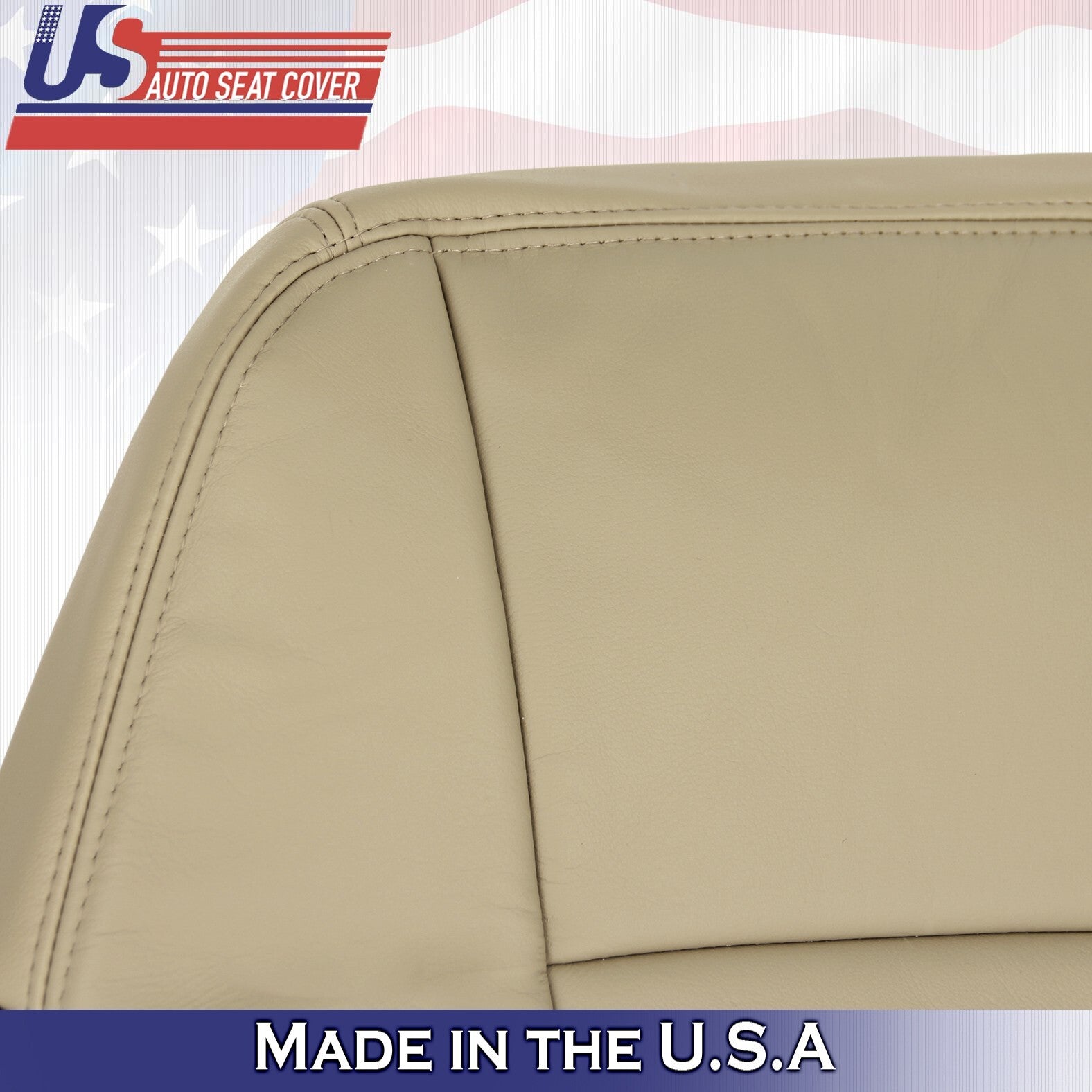 2002 to2004 For Chevy Trailblazer Driver &Passenger Tops Leather Cover 2Tone Tan