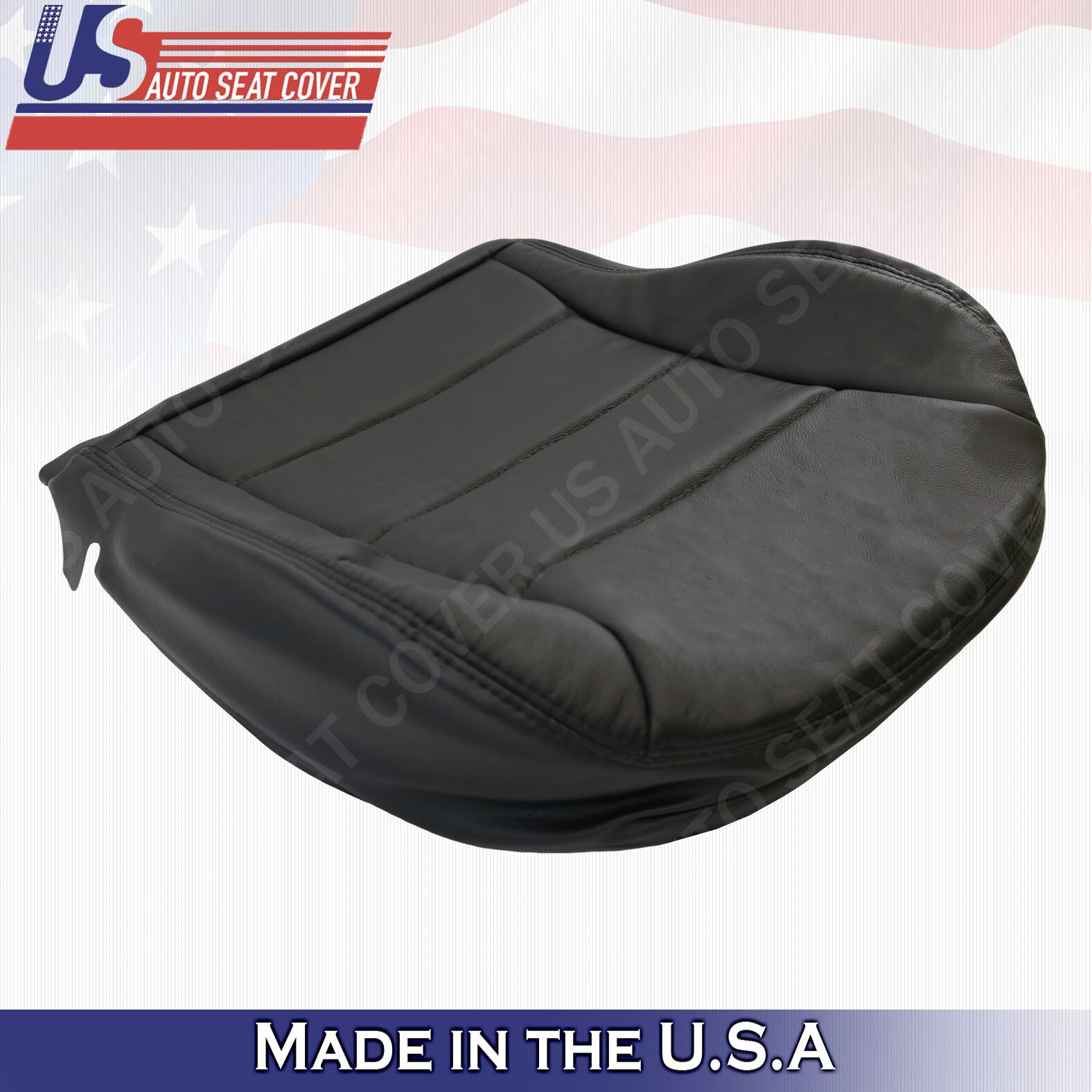 For 1999 TO 2004 Volkswagen Jetta PASSENGER Bottom Leather Seat Cover Black
