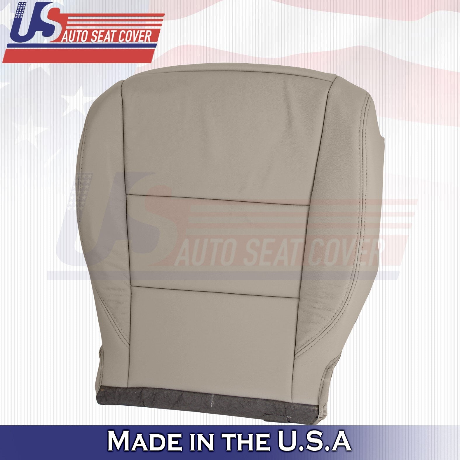 2017 to 2020 Fits Toyota Sienna Driver &Passenger Bottoms Leather Seat Cover Tan