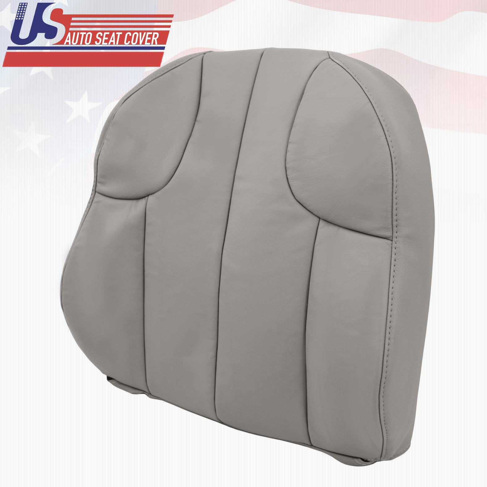 2000 For Jeep Grand Cherokee Laredo Driver Top Lean Back Leather Seat Cover Gray