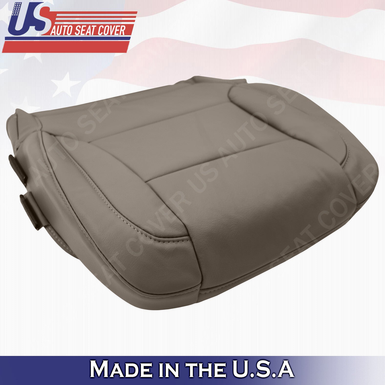 Driver Bottom Leather Seat Cover 2015 -2018 Chevy/GMC Tahoe, Suburban, Yukon TAN