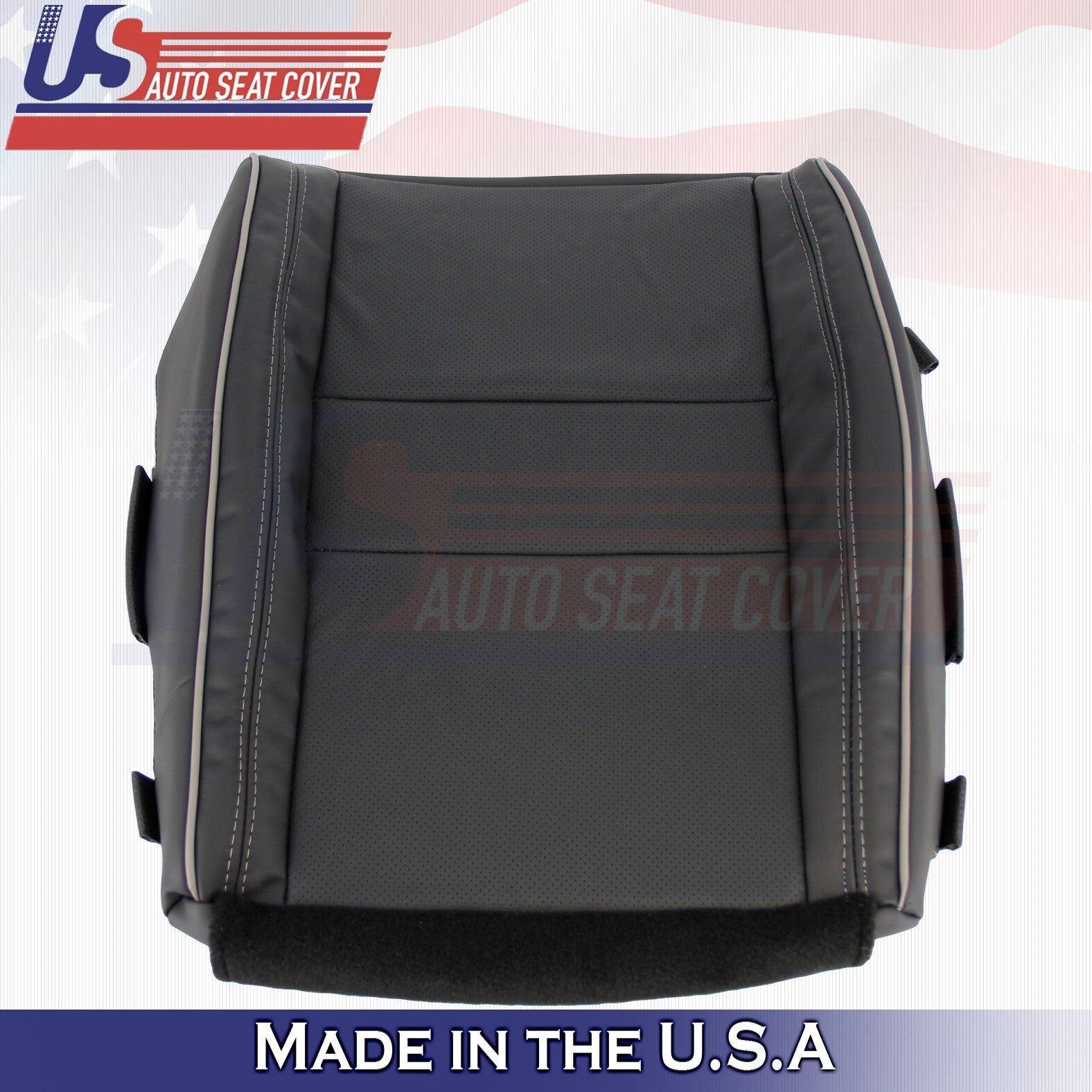 2011-2014 For Jeep Grand Cherokee Overland Left-Right Bottom Leather Cover Black