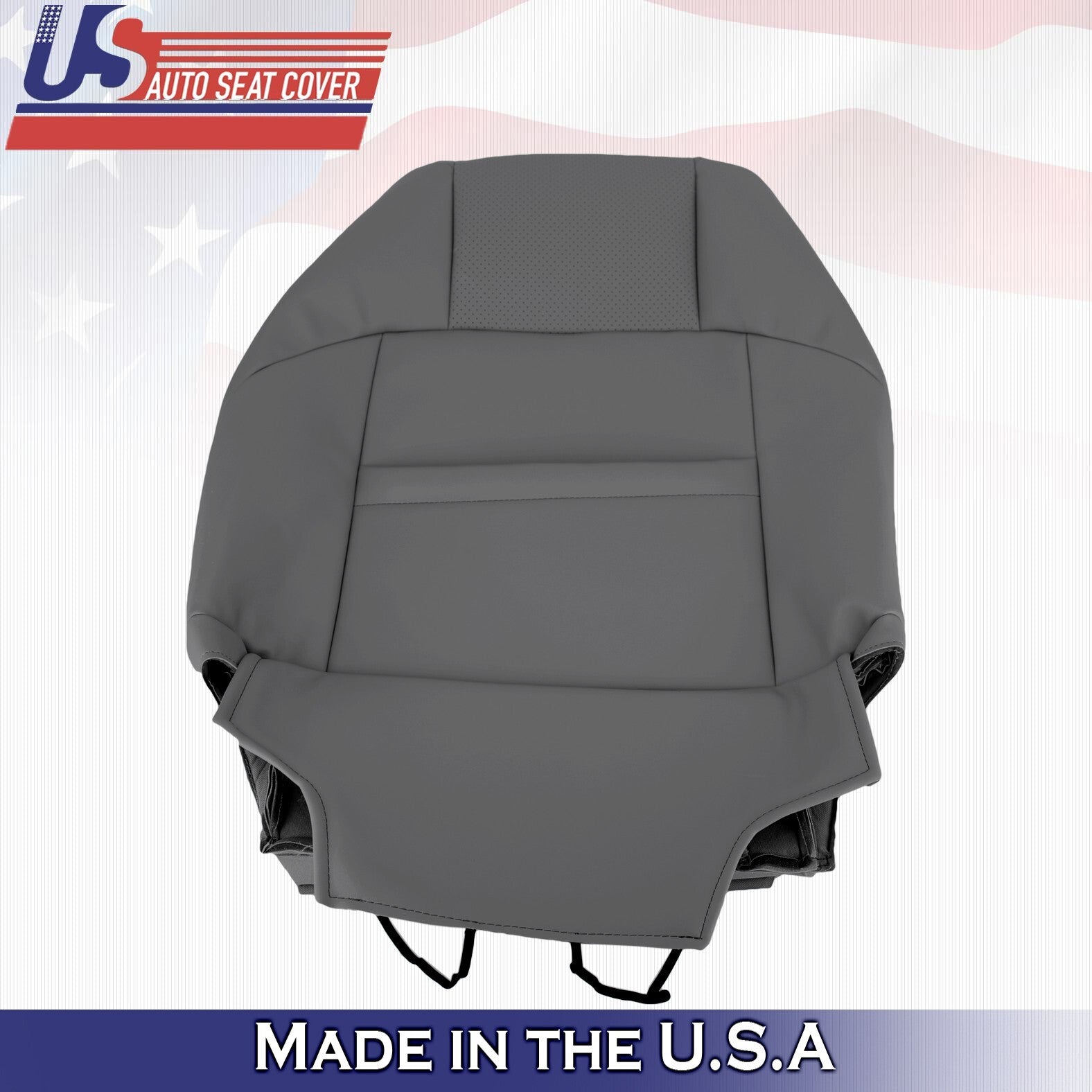 2004-2008 FITS Toyota Solara Driver Top Perforated Leather Cover Dark Gray