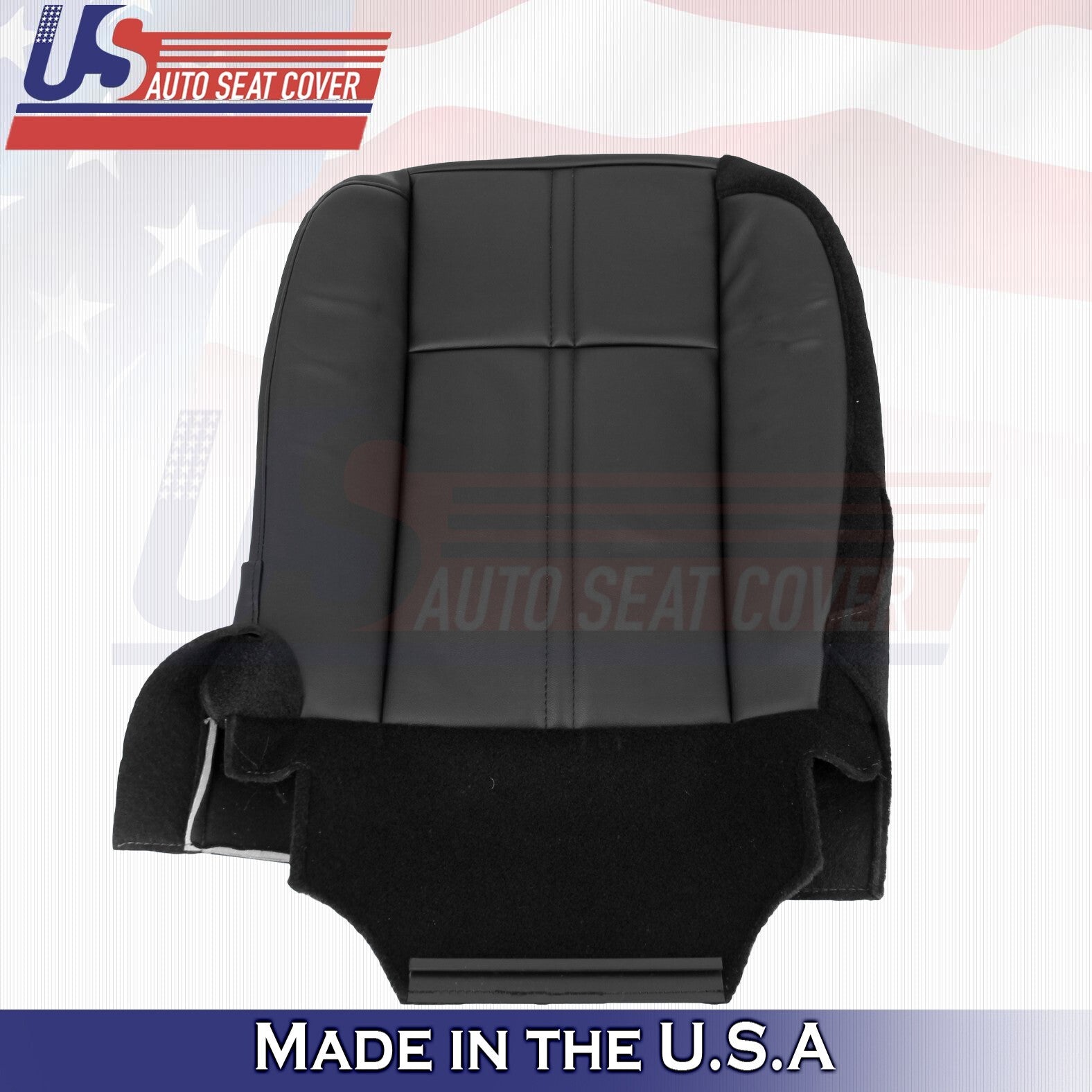 1997 to 2006 For Jeep Wrangler Driver Bottom Leather Seat Cover Black
