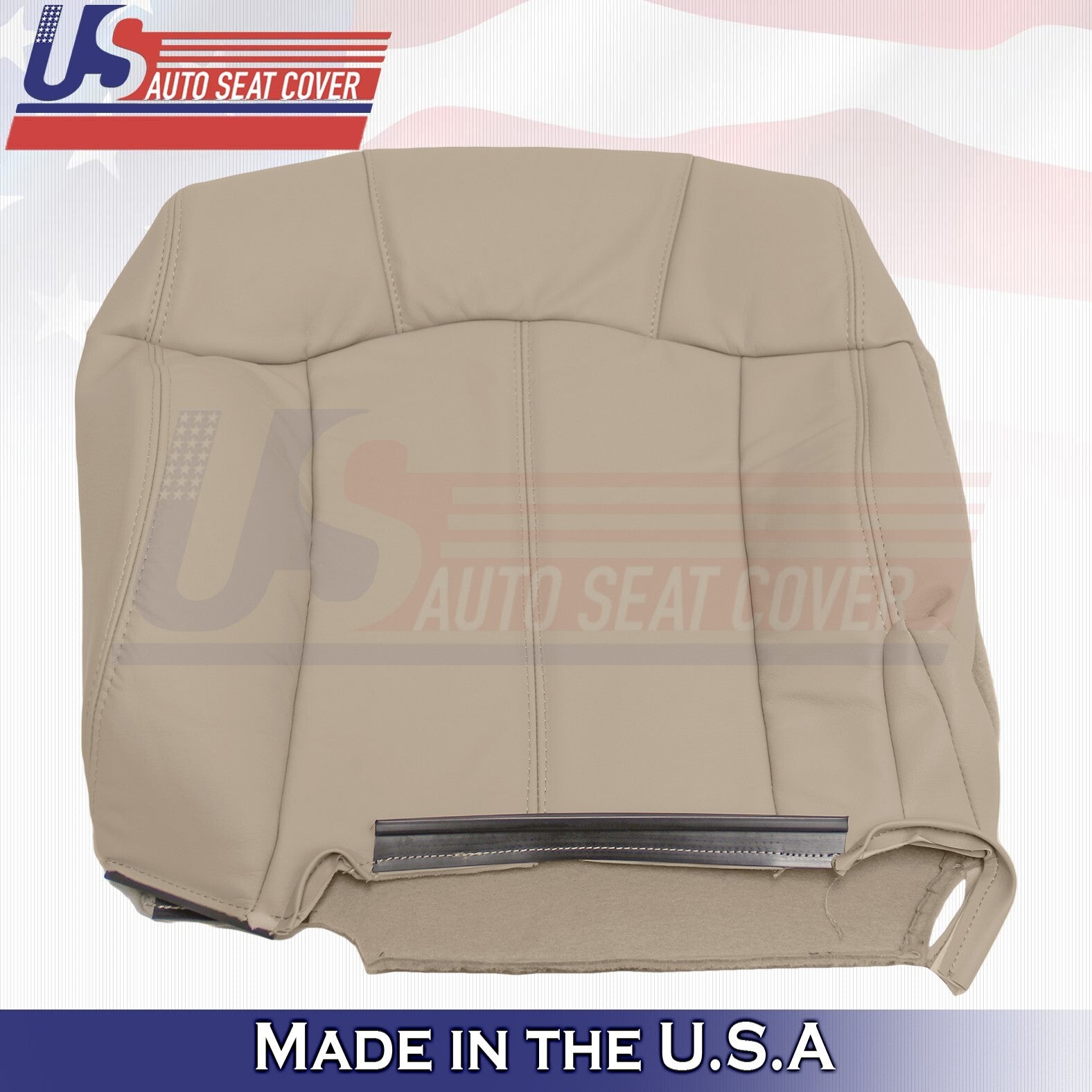 1999 2000 2001 2002 For Chevy Tahoe 2nd Row Passenger Top Leather Cover Tan