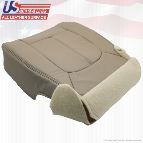 2013 2014 Ford F350 Lariat Driver Side Bottom Perforated Leather Seat Cover TAN