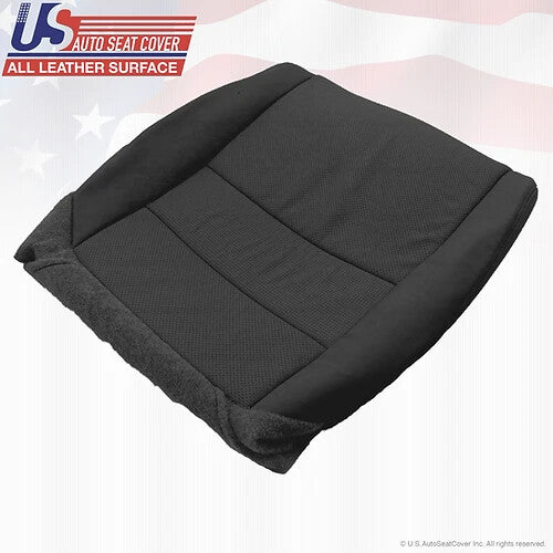 2004 to 2008 Fits Acura TL Driver& Passenger Bottoms Leather Covers Black