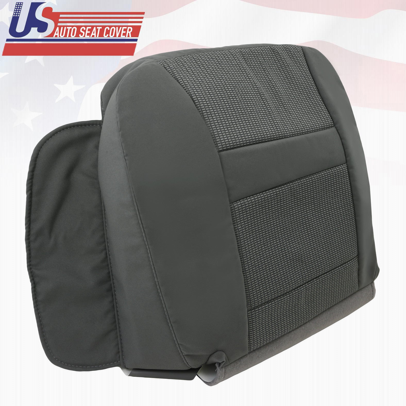 Driver Bottom Cloth Seat Cover slate Gray 2006 to 2010 For Dodge Ram 2500 3500