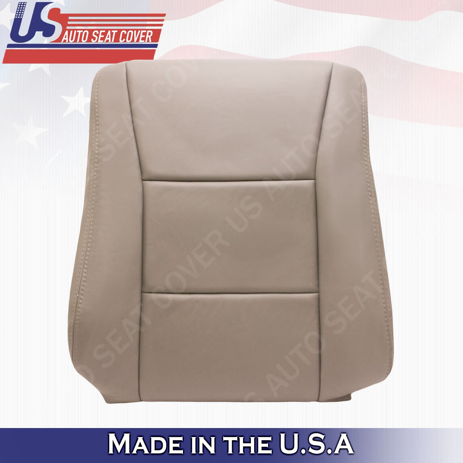 For 1998 to 2007 Toyota Land Cruiser Front Driver & Passenger Leather Covers Tan