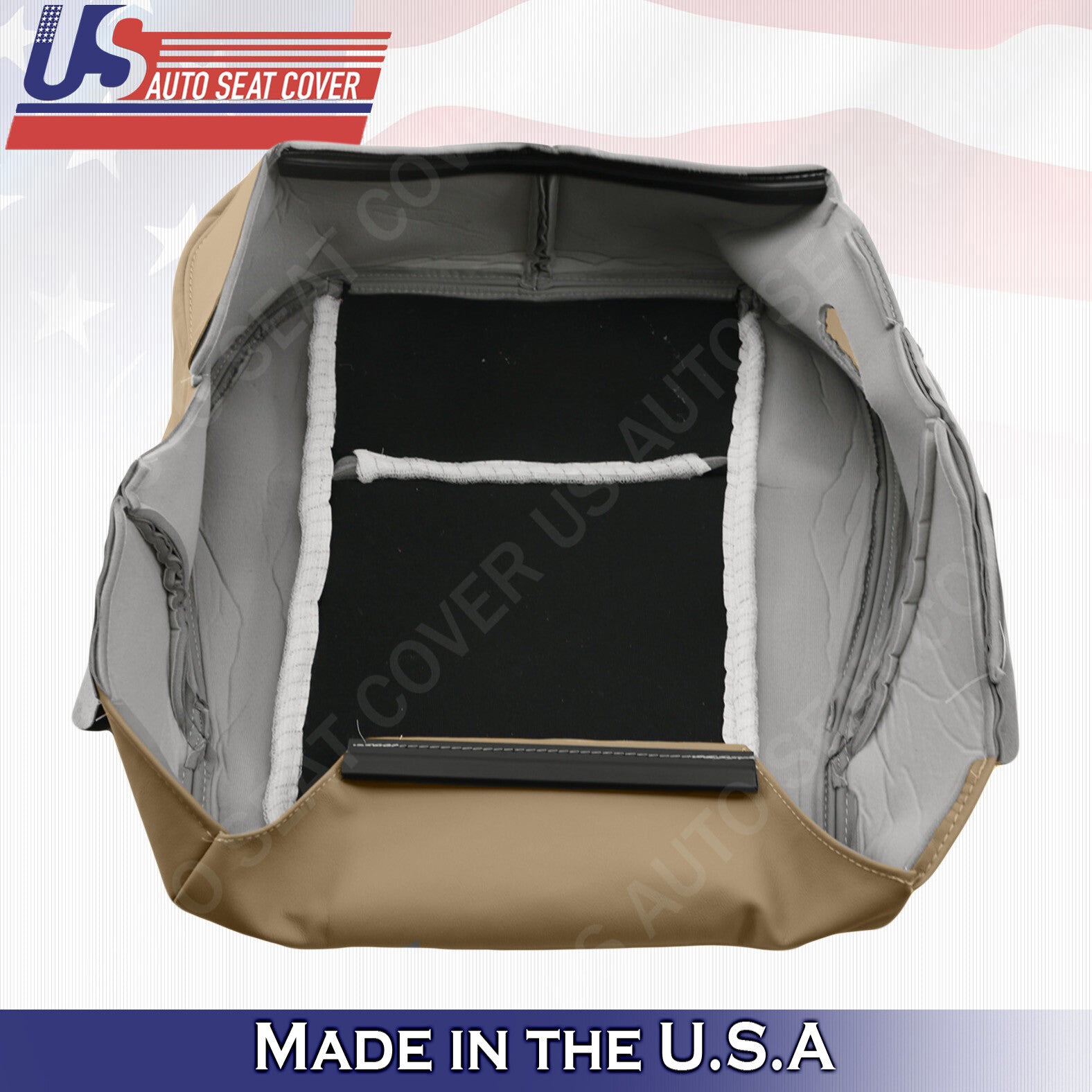DRIVER Bottom Leather Seat Cover 2003 2004 2005 2006 2007 Cadillac CTS In "TAN"