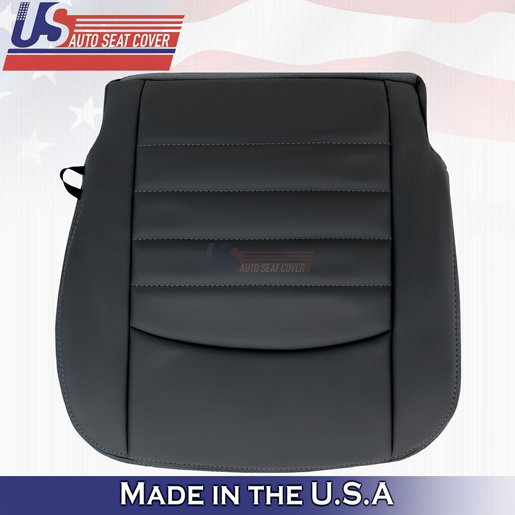 2016 2017 2018 For Dodge Ram ST Driver Top & Bottom Vinyl Seat Covers Black