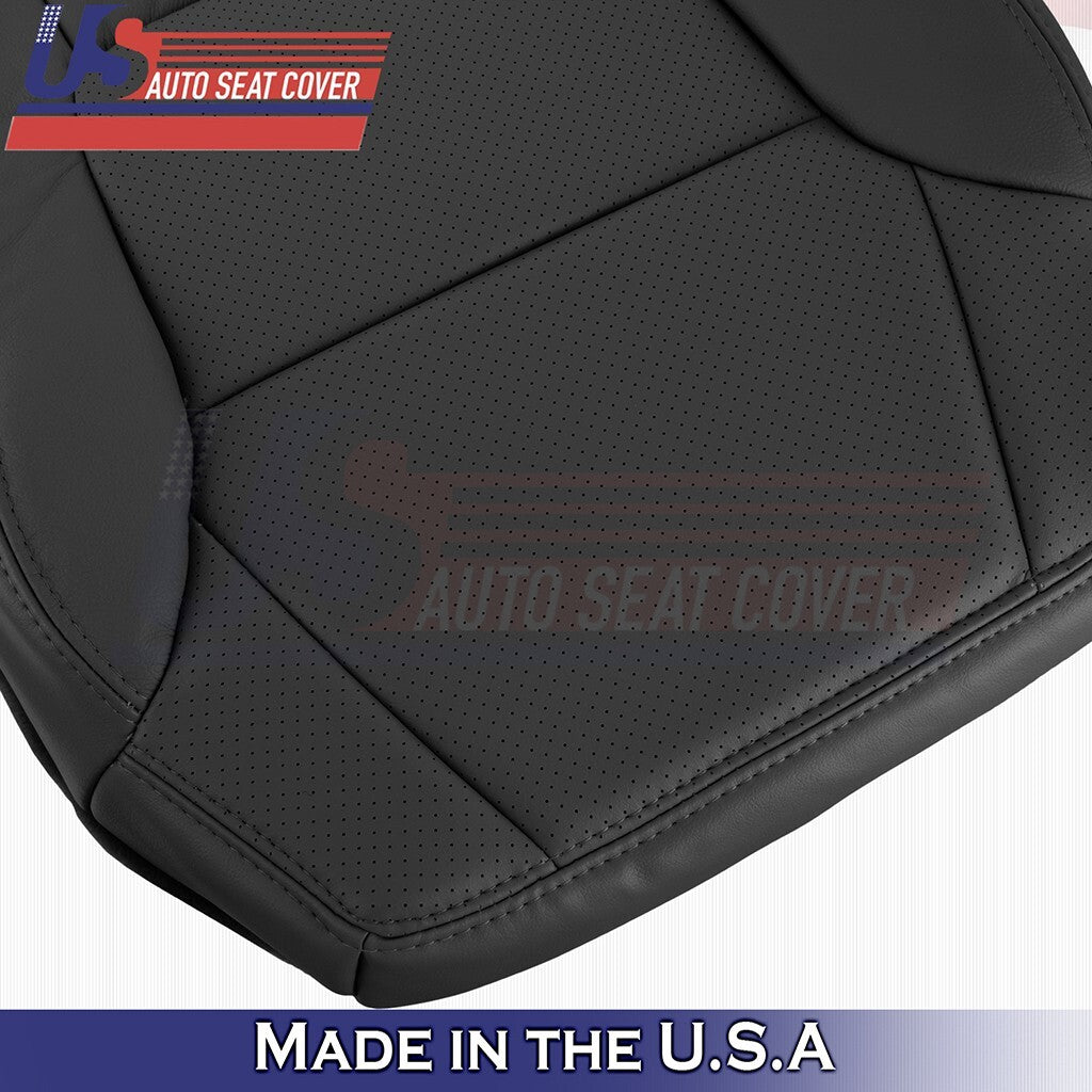 2001 to 2003 For Acura CL Type-S Driver Bottom Leather w/ Perforated Cover Black