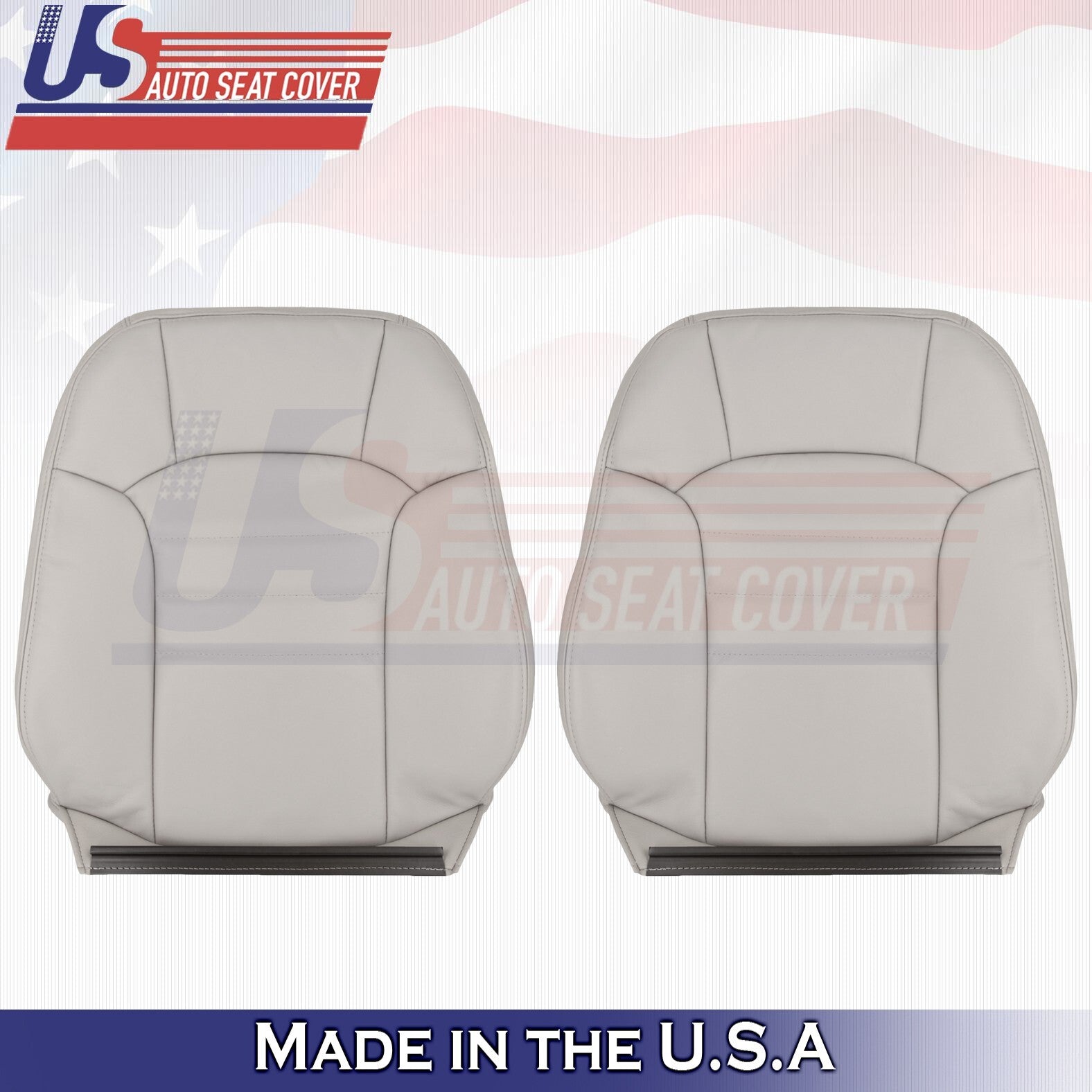 2002 -2004 Fits Jeep Liberty Front Set Bottoms &Tops Leather Seat Covers Taupe