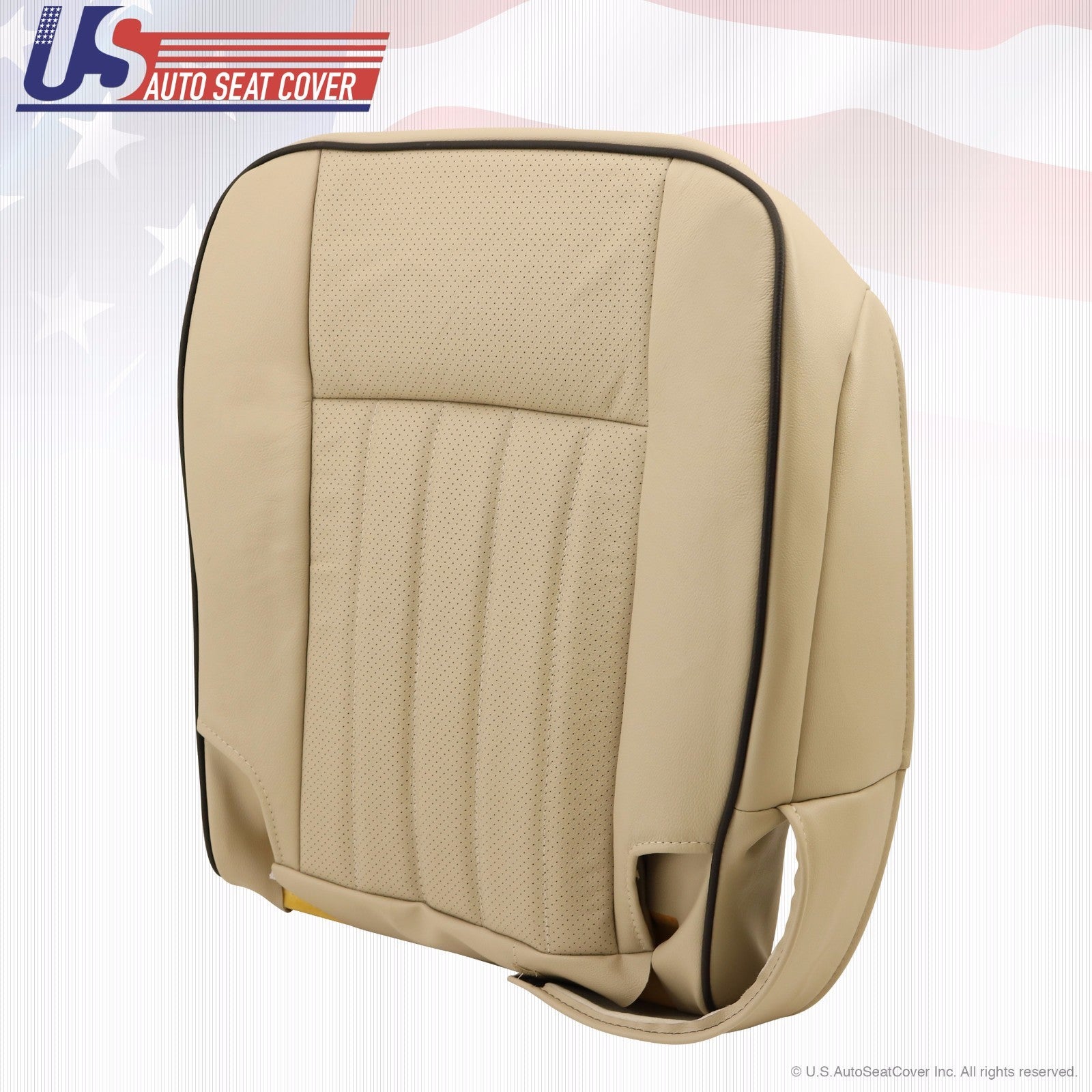 2003 2004 Fits Lincoln Navigator Driver Bottom Leather Seat Cover Parchment Tan