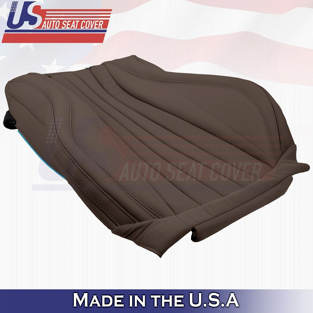 2017 to 2020 For Mercedes Benz E300 Driver Top& Bottom Synth Leather Cover Brown