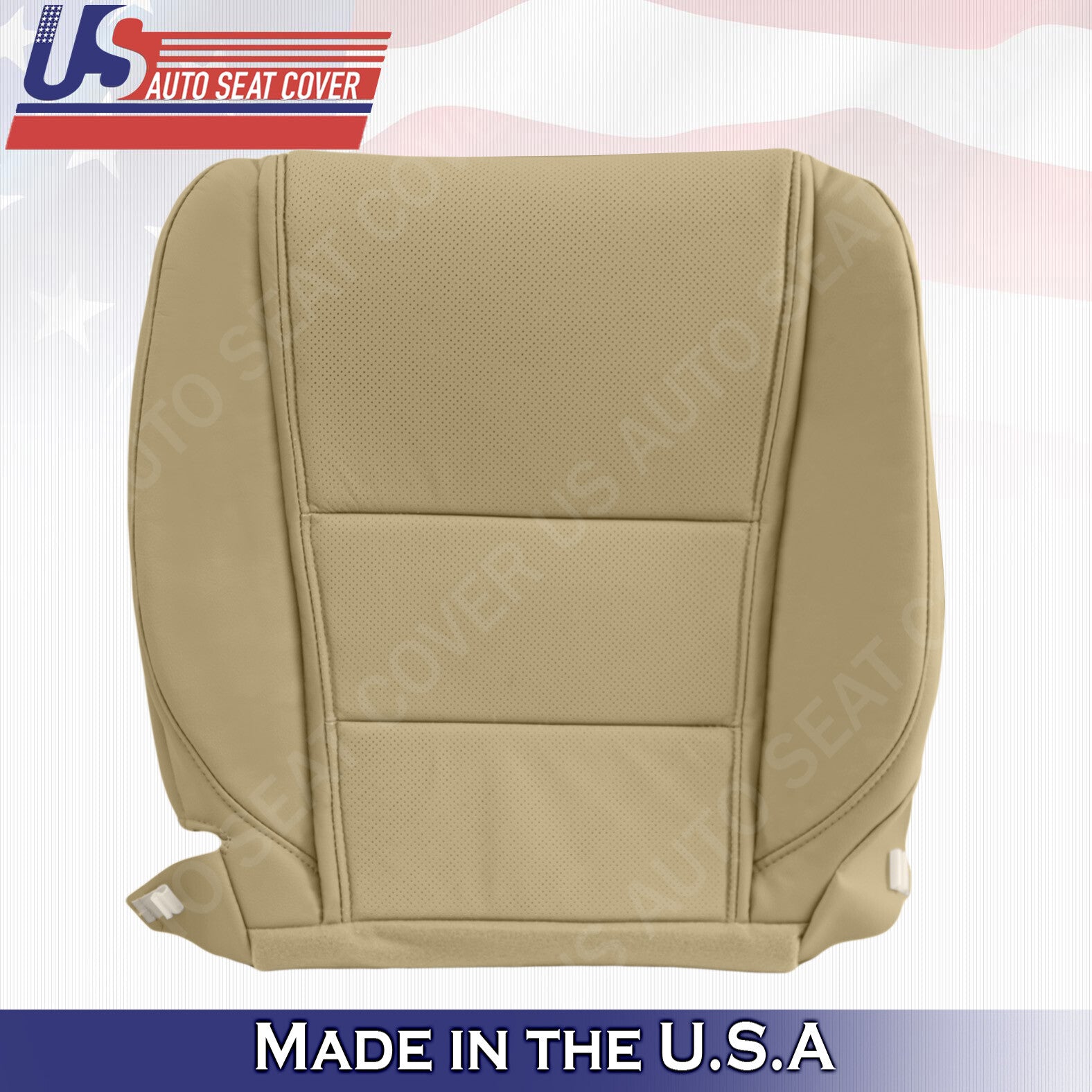 FITS 2009 to 2014 Acura TL Driver Passenger bottom Leather Seat Cover Tan