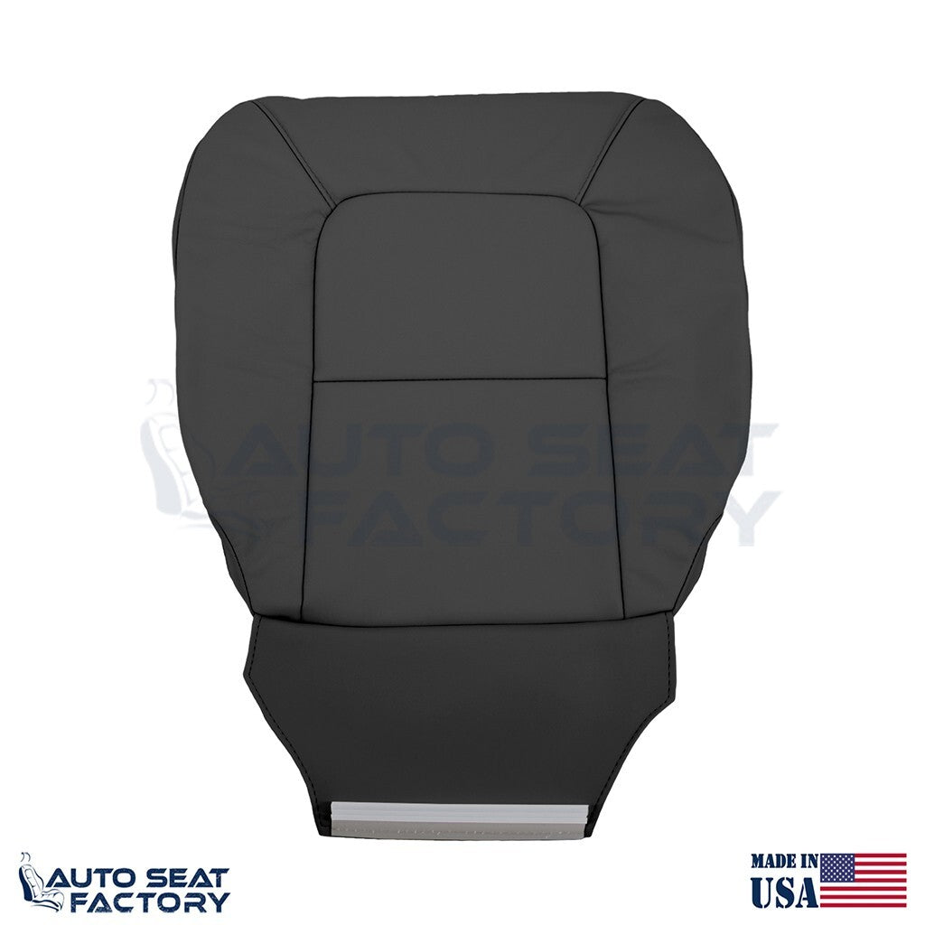 Replacement Fits 2007 - 2016 Volvo S80 PASSENGER Bottom Black Leather Seat Cover