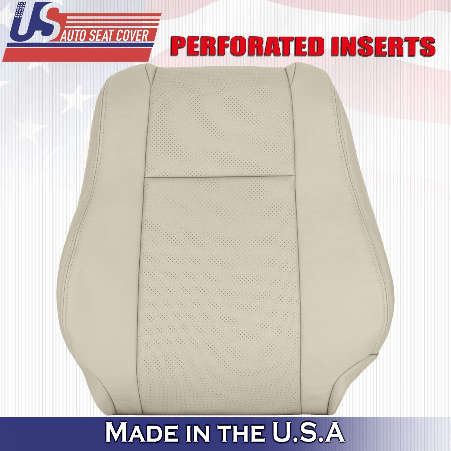 2004 to 2008 For Toyota Solara Convertible Driver Top Perf Leather Cover Tan