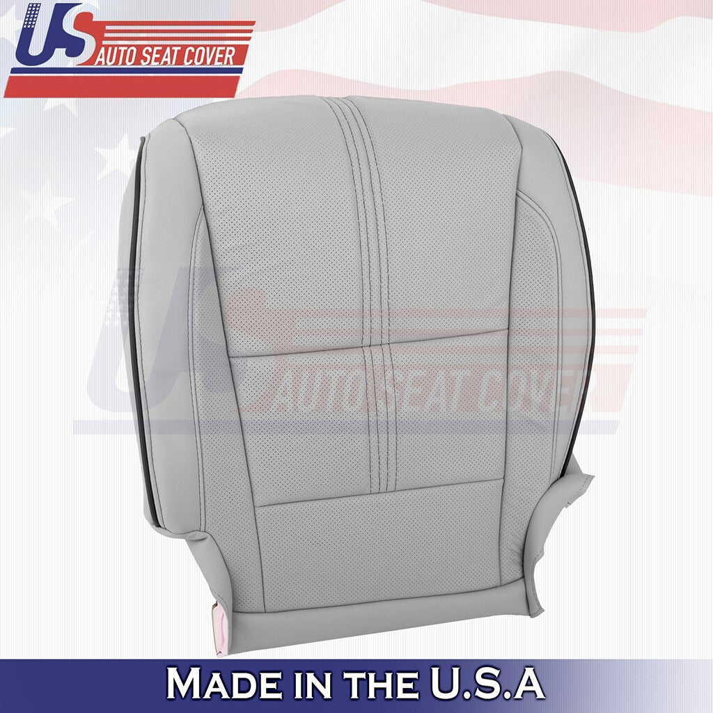 2017 to 2020 For Acura MDX Driver Bottom w/ Perforated Leather Seat Cover Gray