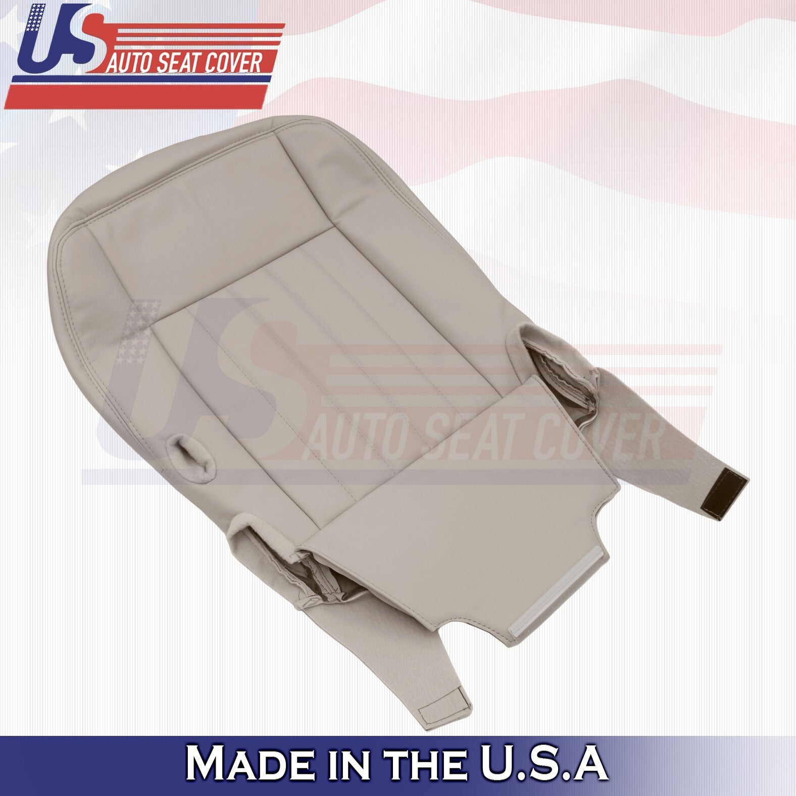 2003 to 2005 For Lincoln Town Car Passenger Bottom & Top Leather Cover Light Tan