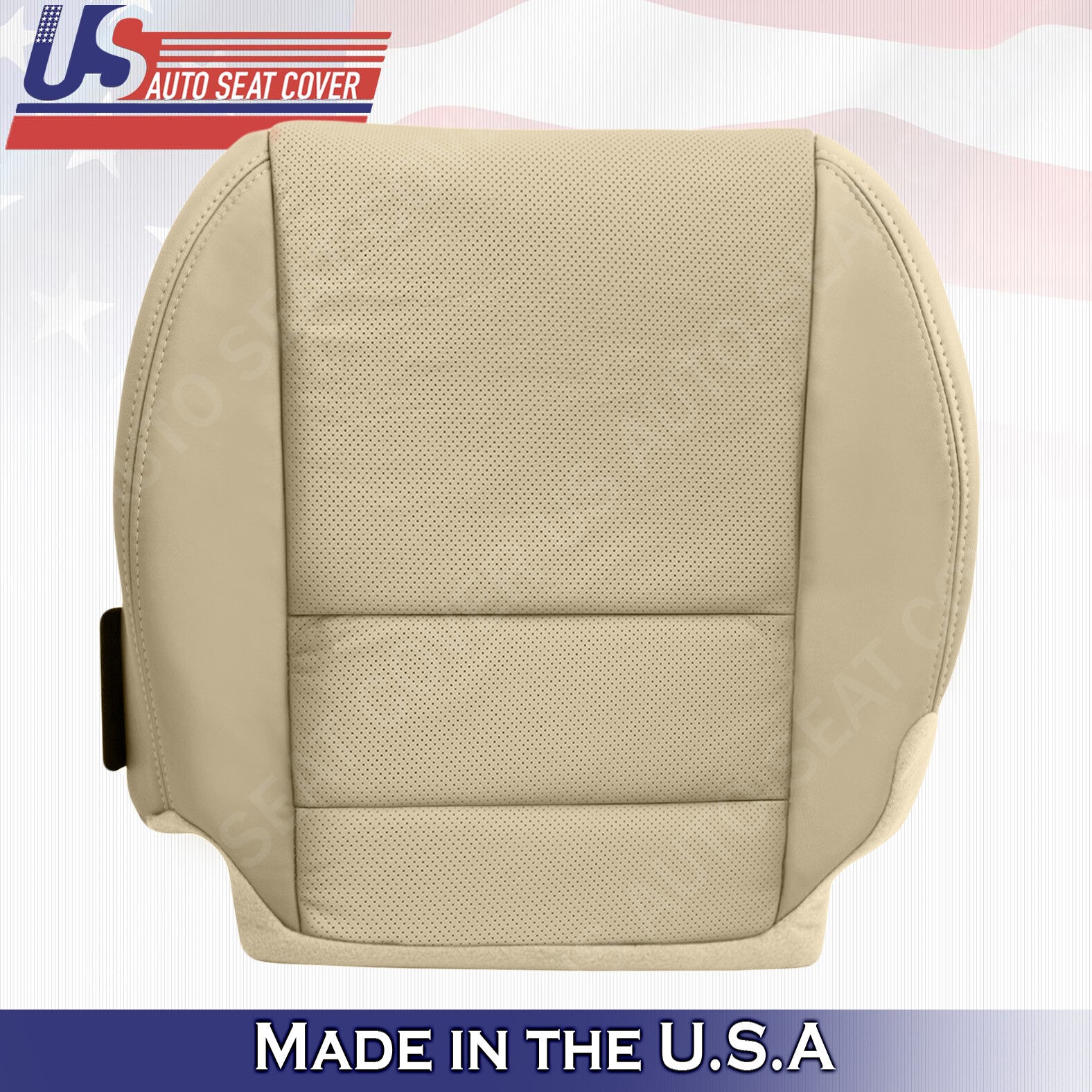 Driver Passenger Bottom Perforated Leather Cover Tan For Acura MDX 2007 to 2012