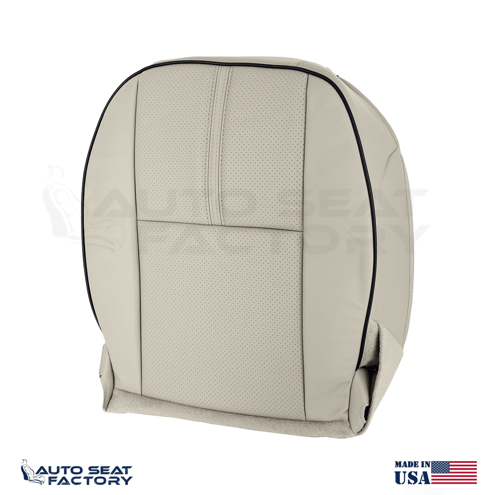 Fits 2010 - 2012 Lincoln MKZ Perforated PASSENGER Bottom Tan Seat Cover