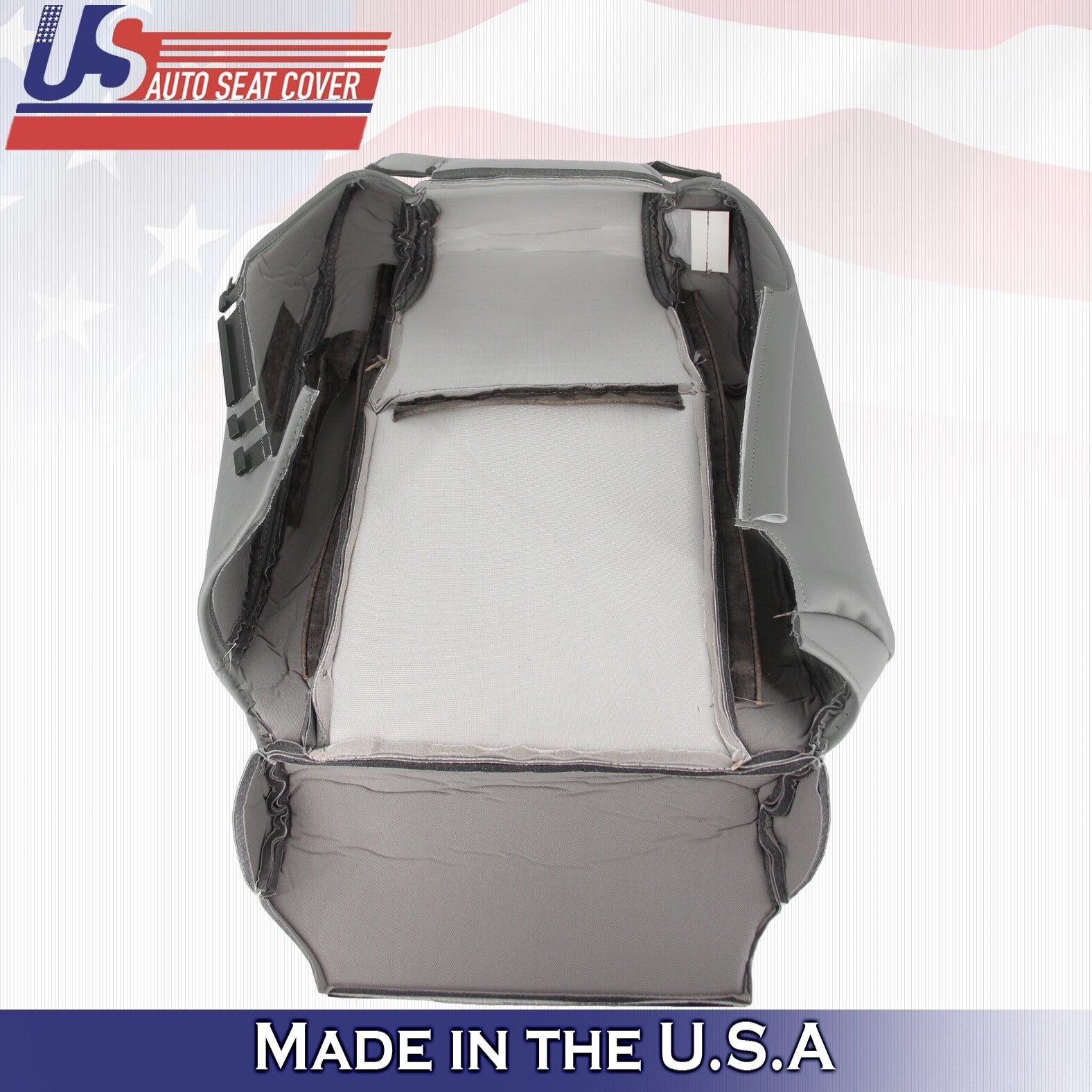 2004 For Honda Pilot Driver & Passenger Top Perforated Leather Seat Covers Gray
