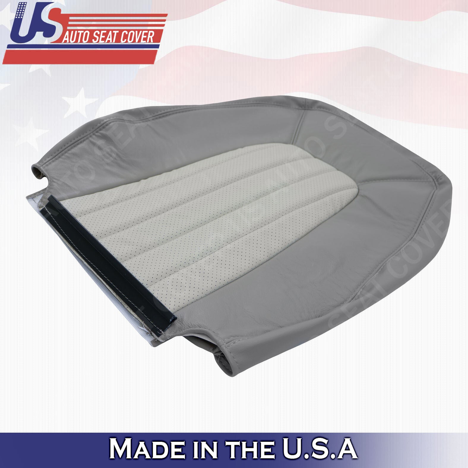 2002 2003 2004 2005 Mercury Mountaineer Driver TOP PERF. Leather Seat Cover GRAY