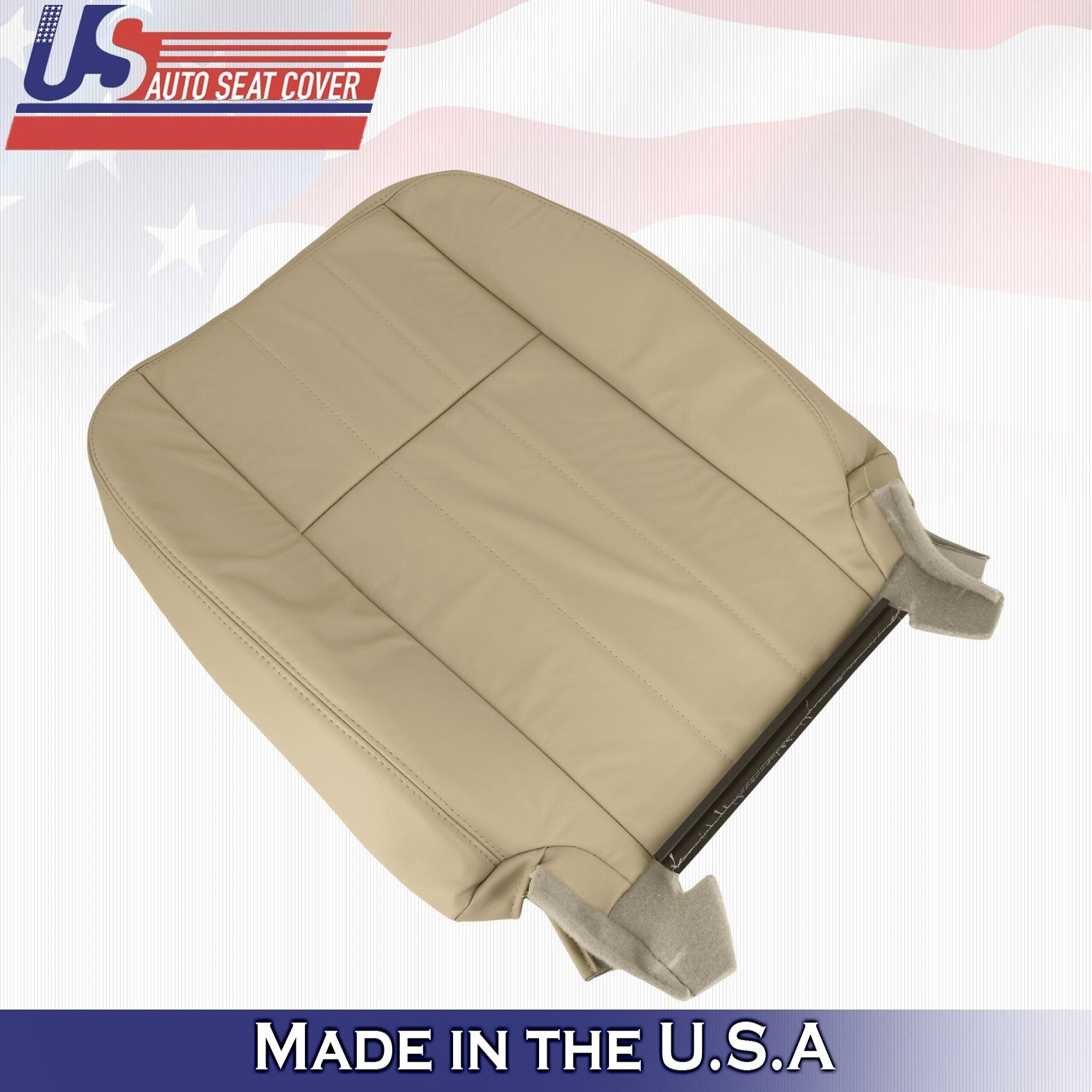 2005 2006 For Mercury Grand Marquis Passenger Top Bottom Leather Seat Covers Tan