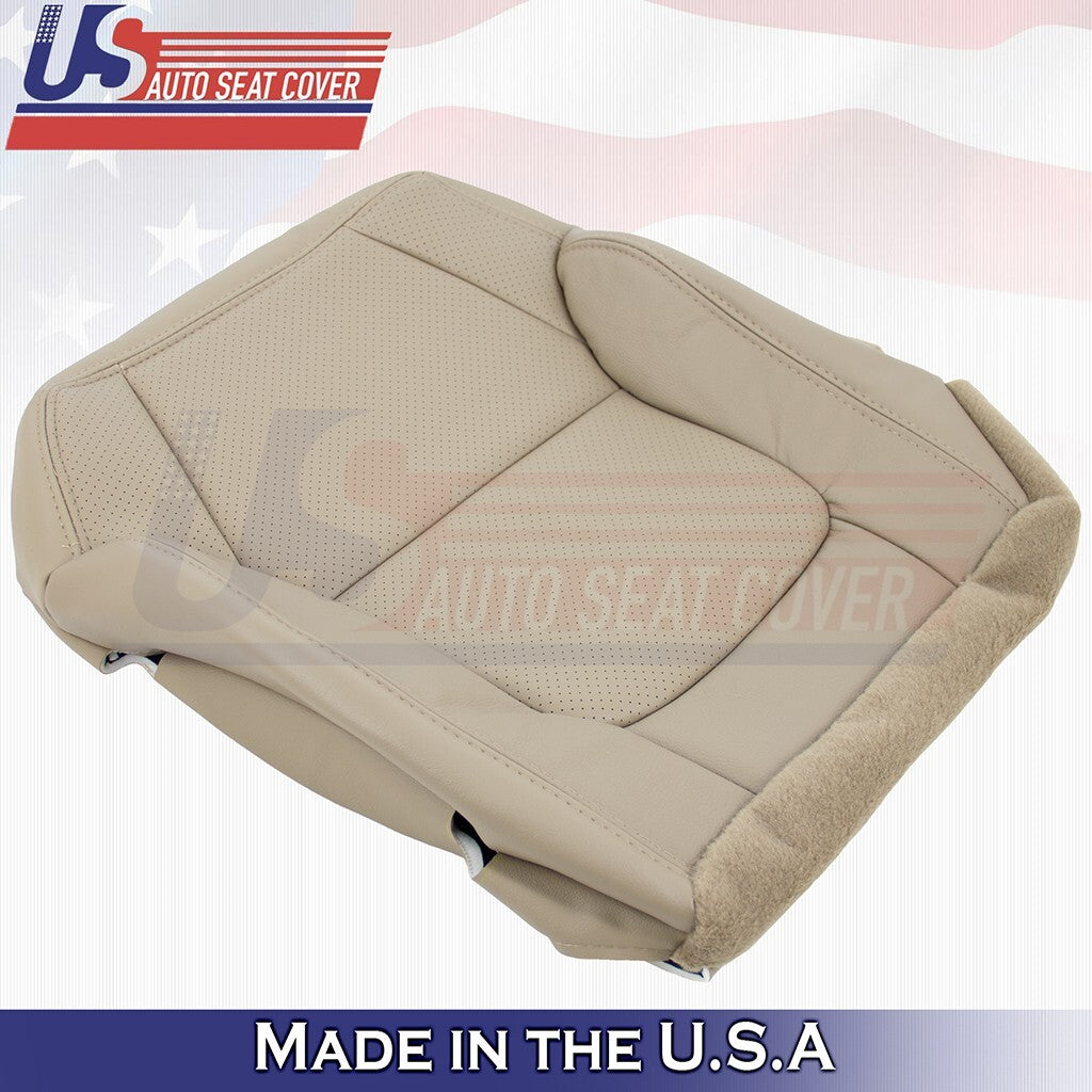 2001 to 2003 For Acura CL Type-S Front Set Top&Bottom Leather Perf Cover Tan
