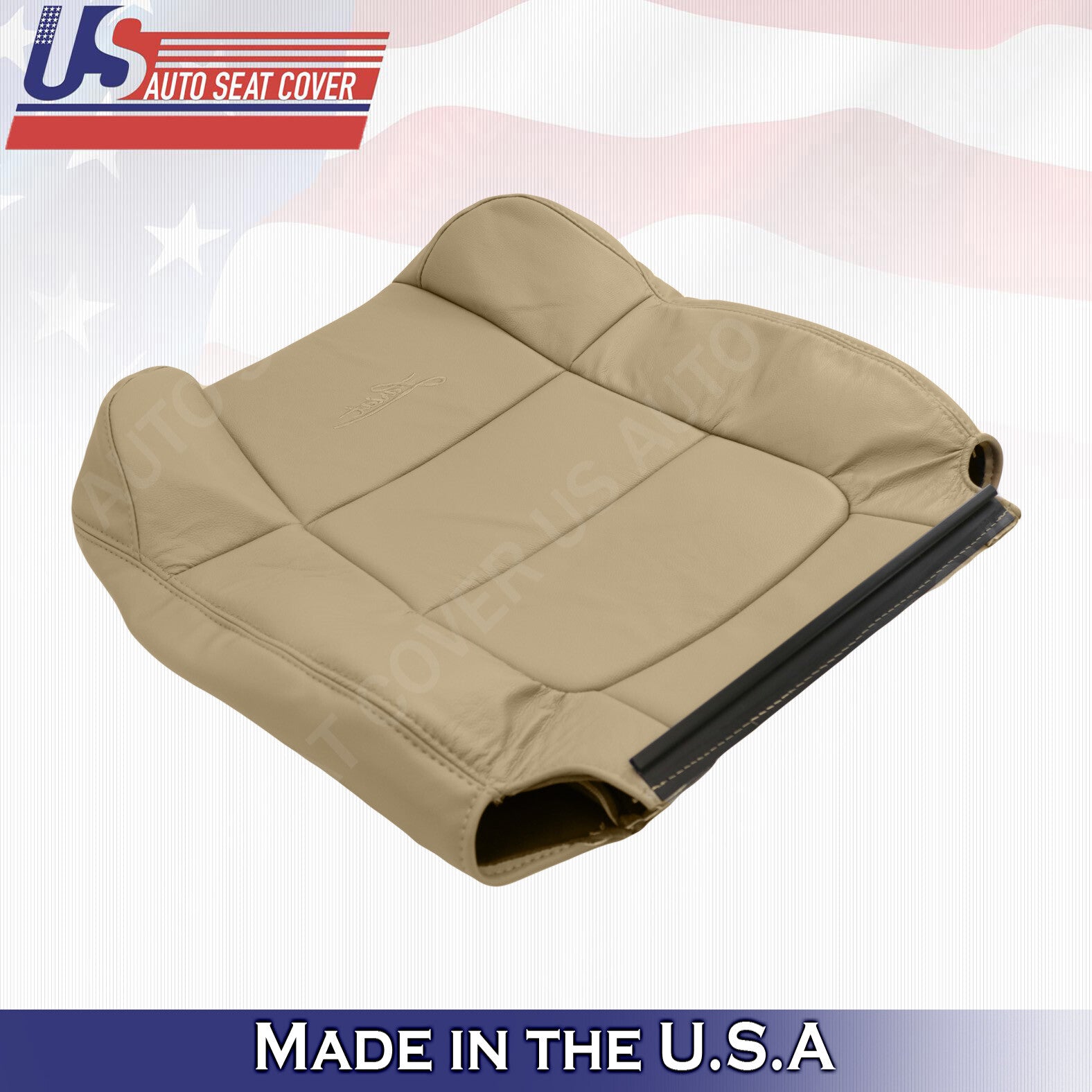 2001 2002 2003 Fits Ford F150 Lariat Passenger Top Leather Seat Cover Tan