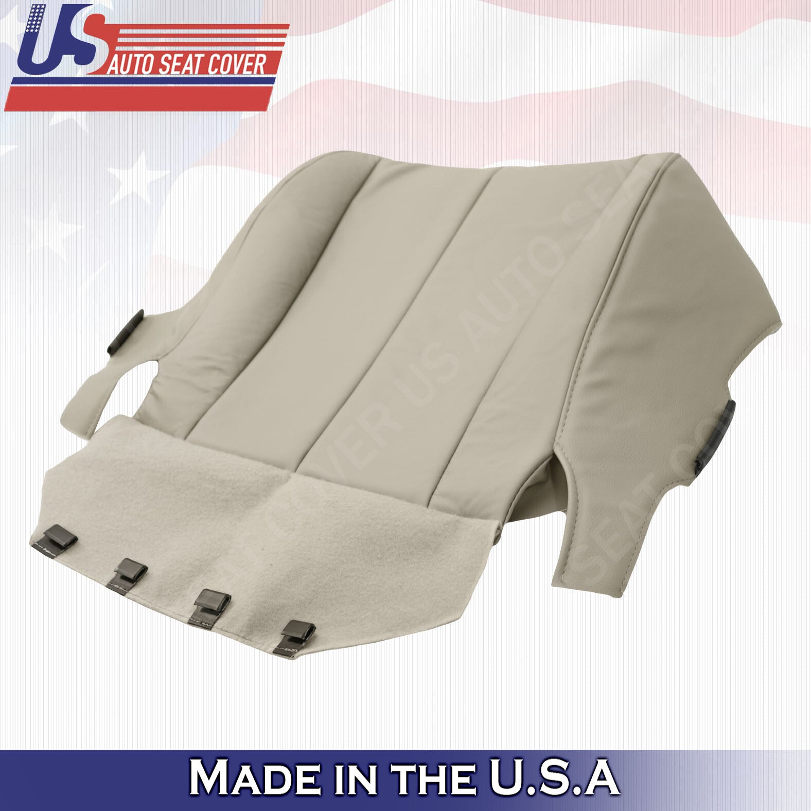 2007 to 2011 For Toyota Camry Driver Side Bottom Leather Seat Cover in Tan