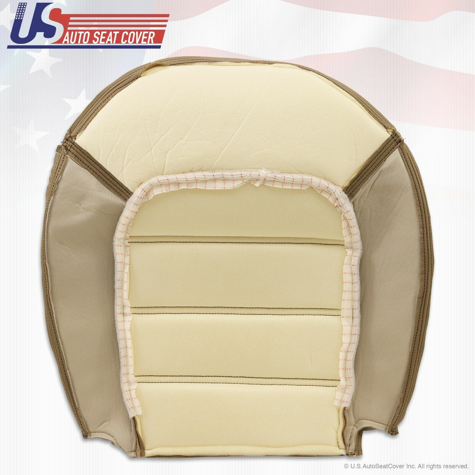 2002-2005 Ford Explorer XLS Driver & Passenger Bottom Leather Seat Cover Tan
