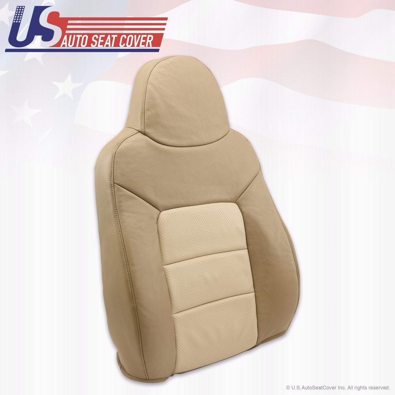 2004 Ford Expedition Eddie Bauer Driver Lean Back Perforated Leather Seat Cover