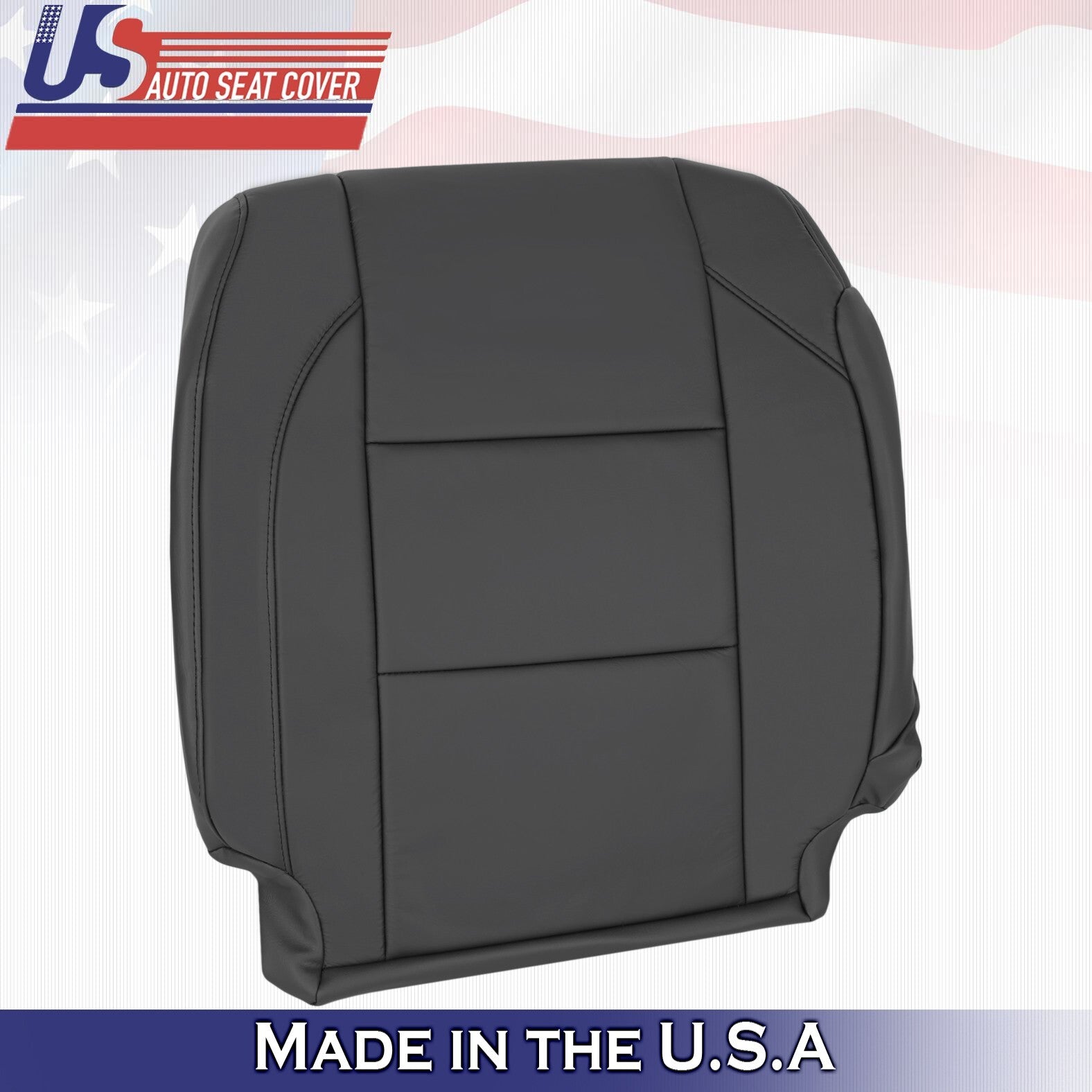 2005 to 2015 For Nissan Armada Titan Passenger Side Top Leather Seat Cover Black