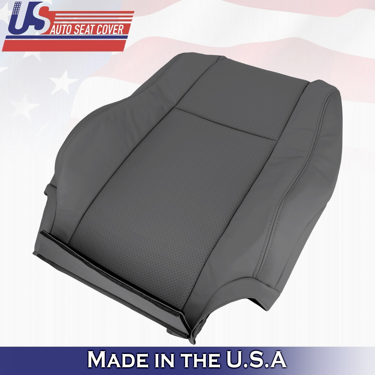 2004 - 2008 FOR Toyota Solara Driver & Passenger Bottoms&Tops Leather Cover Gray