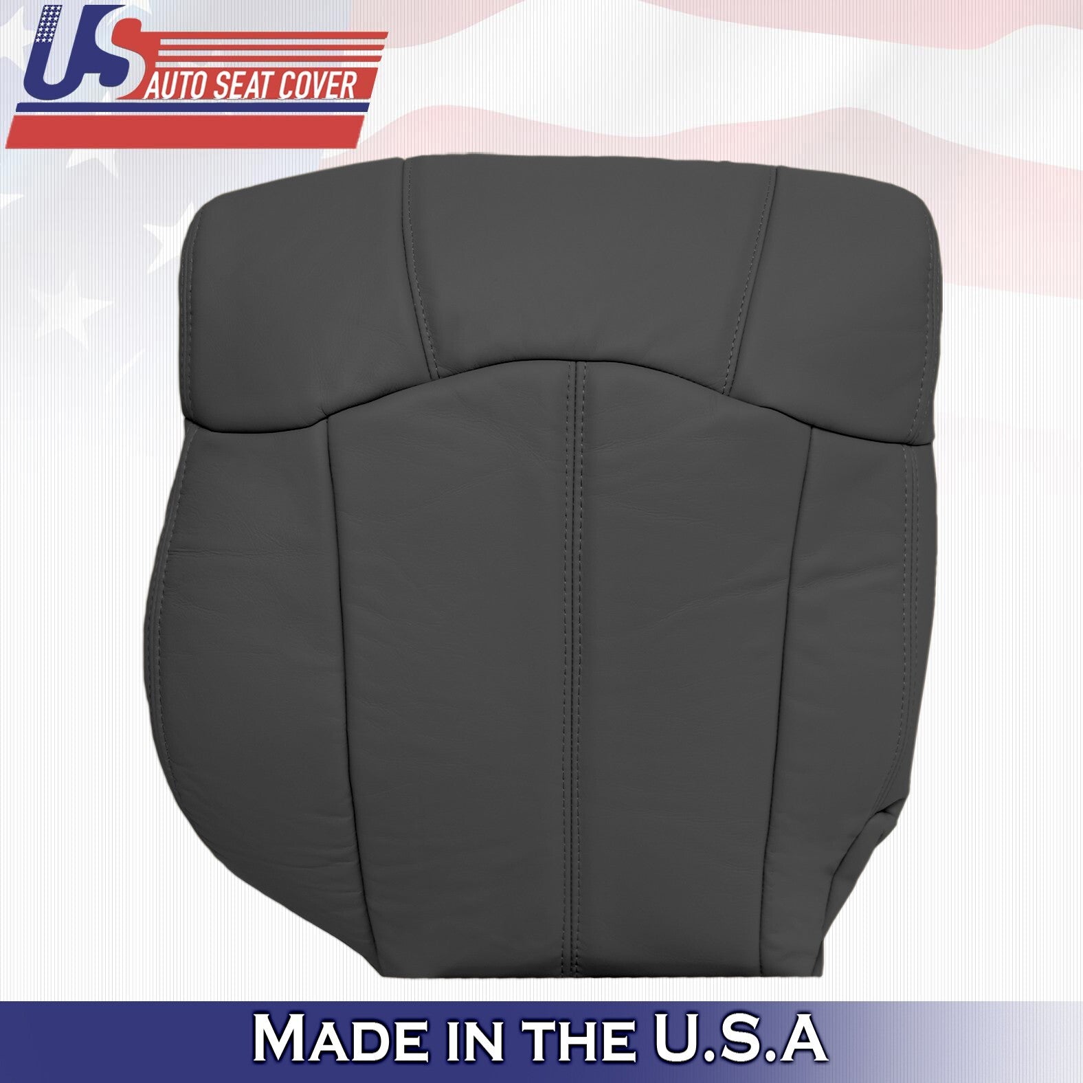 1999 2000 2001 2002 For Chevy Tahoe 2nd Row Passenger Top Leather Cover Black