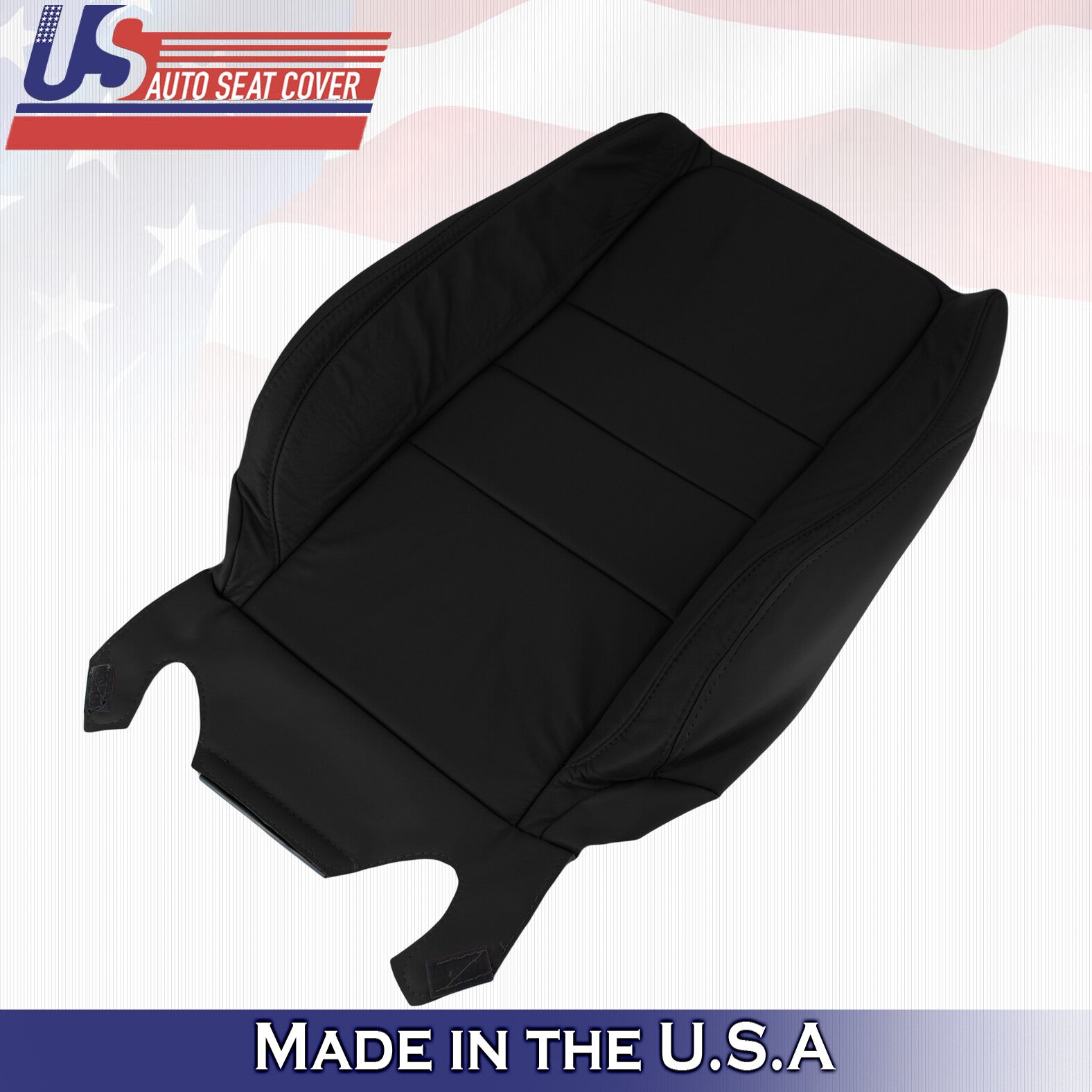 2011 2012 For Honda Accord Sedan Passenger Side Top Leather Seat Cover BLK