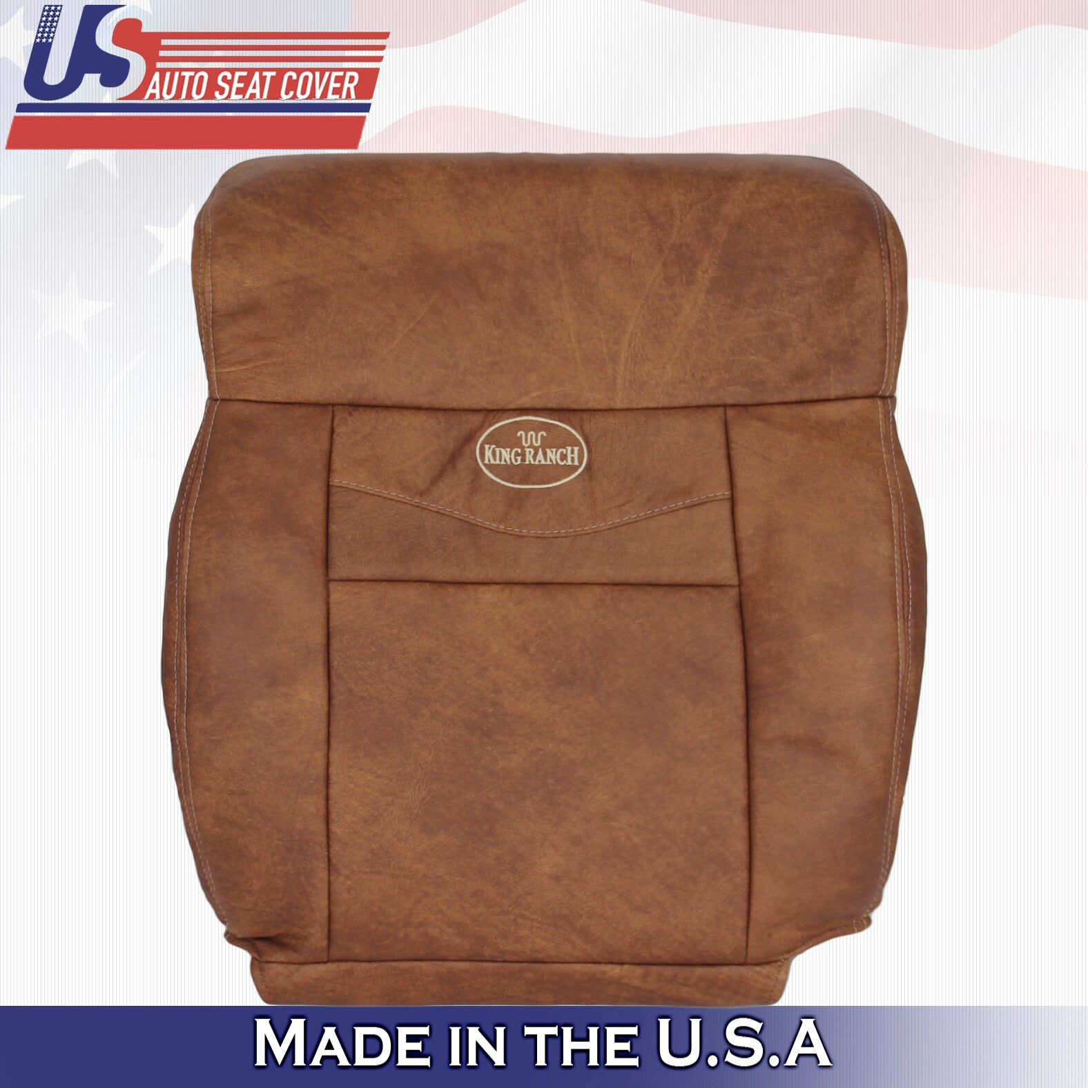 2005 2006 2007 For Ford F150 King Ranch Driver & Passenger Upper Leather Covers