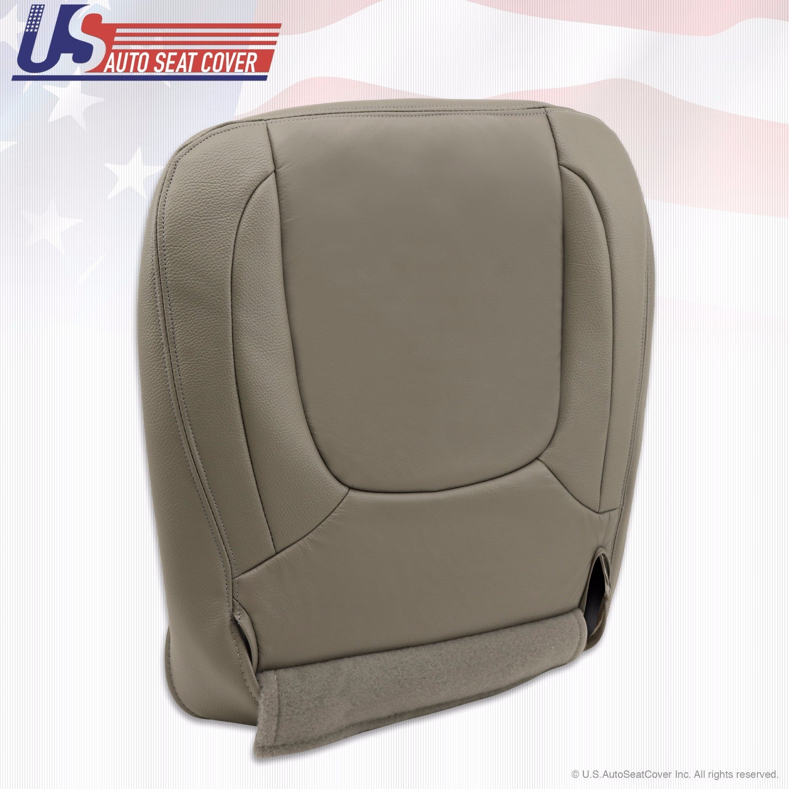 2004 2005 Fits Dodge Ram 1500 Laramie Passenger Bottom Leather Seat Cover Taupe