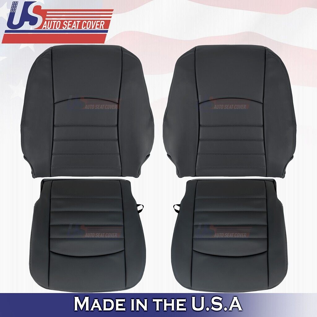 2016 2017 2018 Fits Dodge Ram ST Front Set Bottoms &Tops Vinyl Cover Black