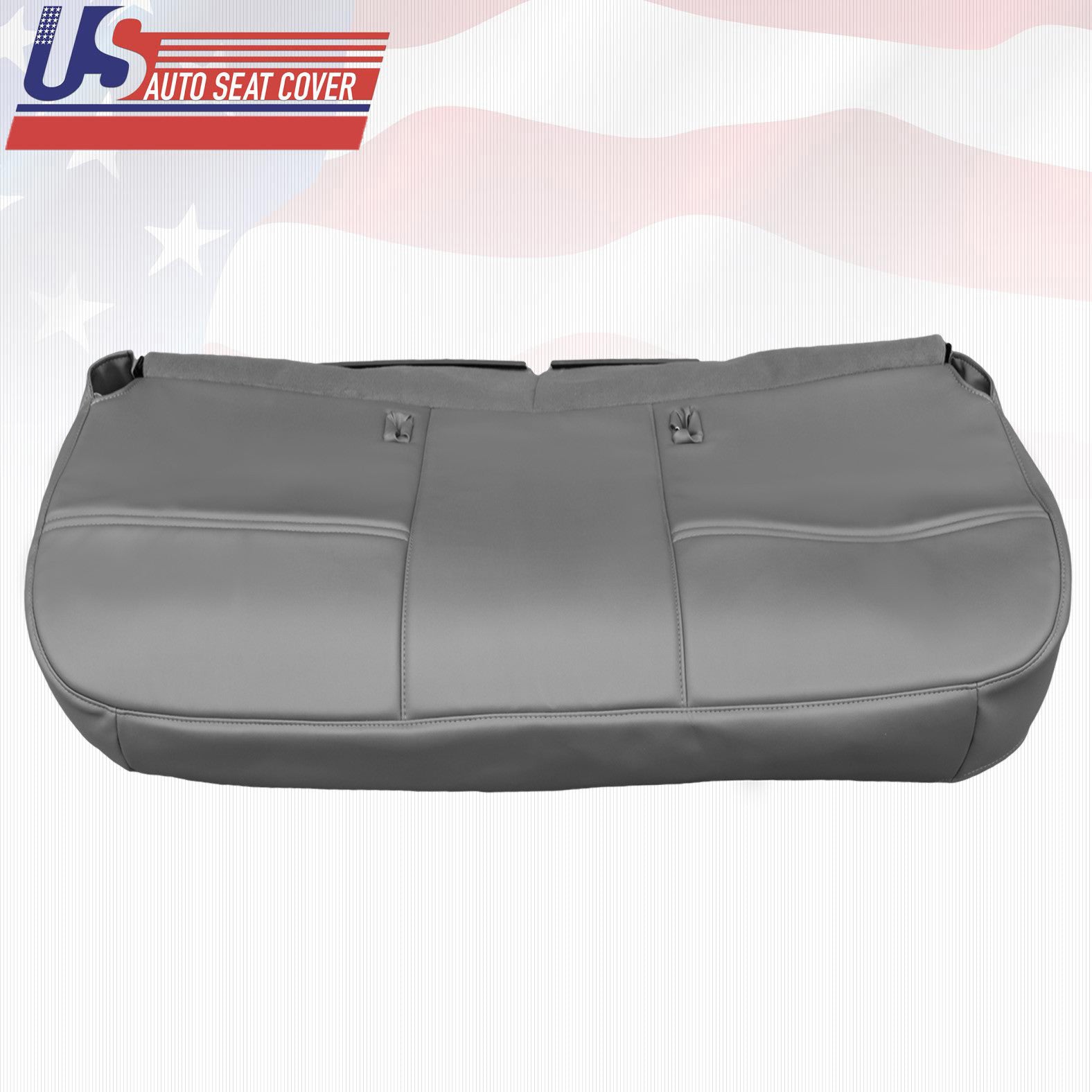 2003-2007 Ford F250 F350 F450 XL -Bottom Bench Seat Replacement Vinyl Cover Gray