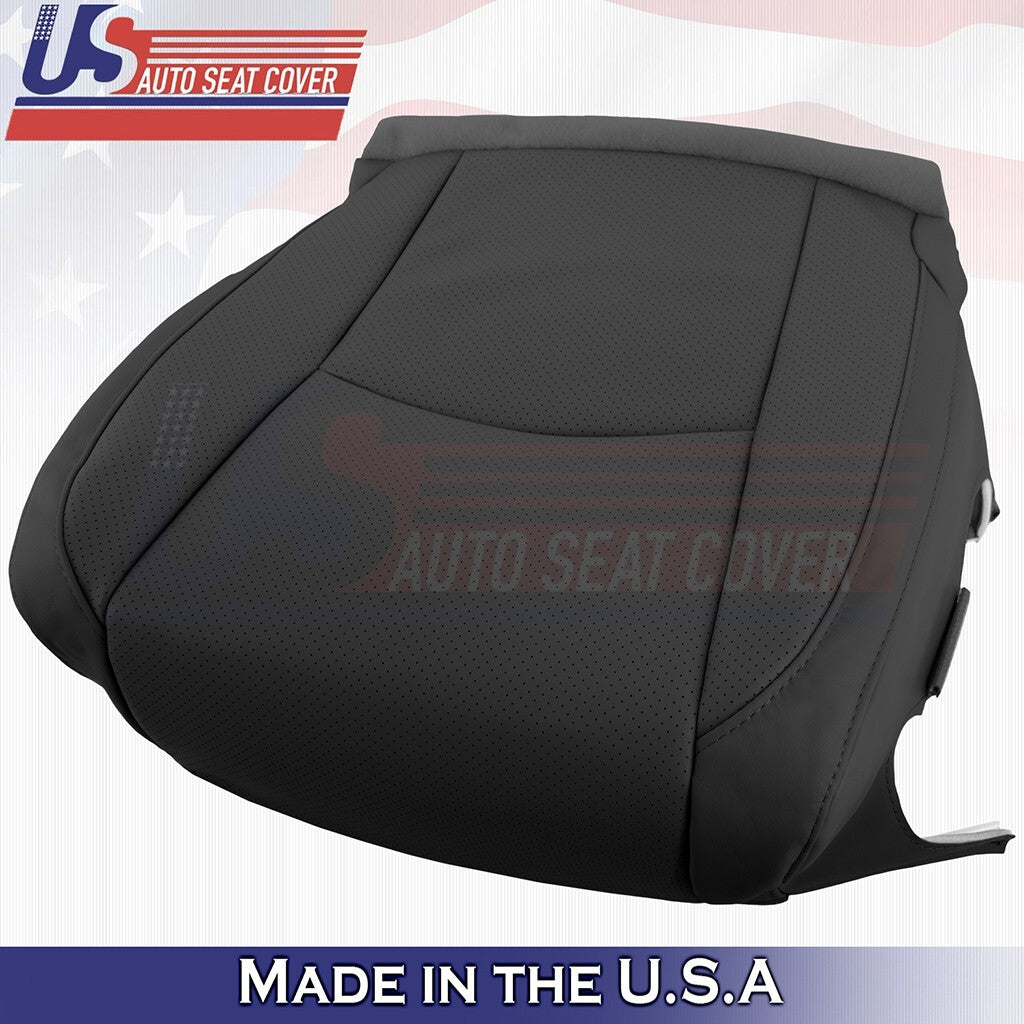 2003 to 2009 For Lexus RX350 Driver Top& Bottom Synth Leather Perf Cover Black