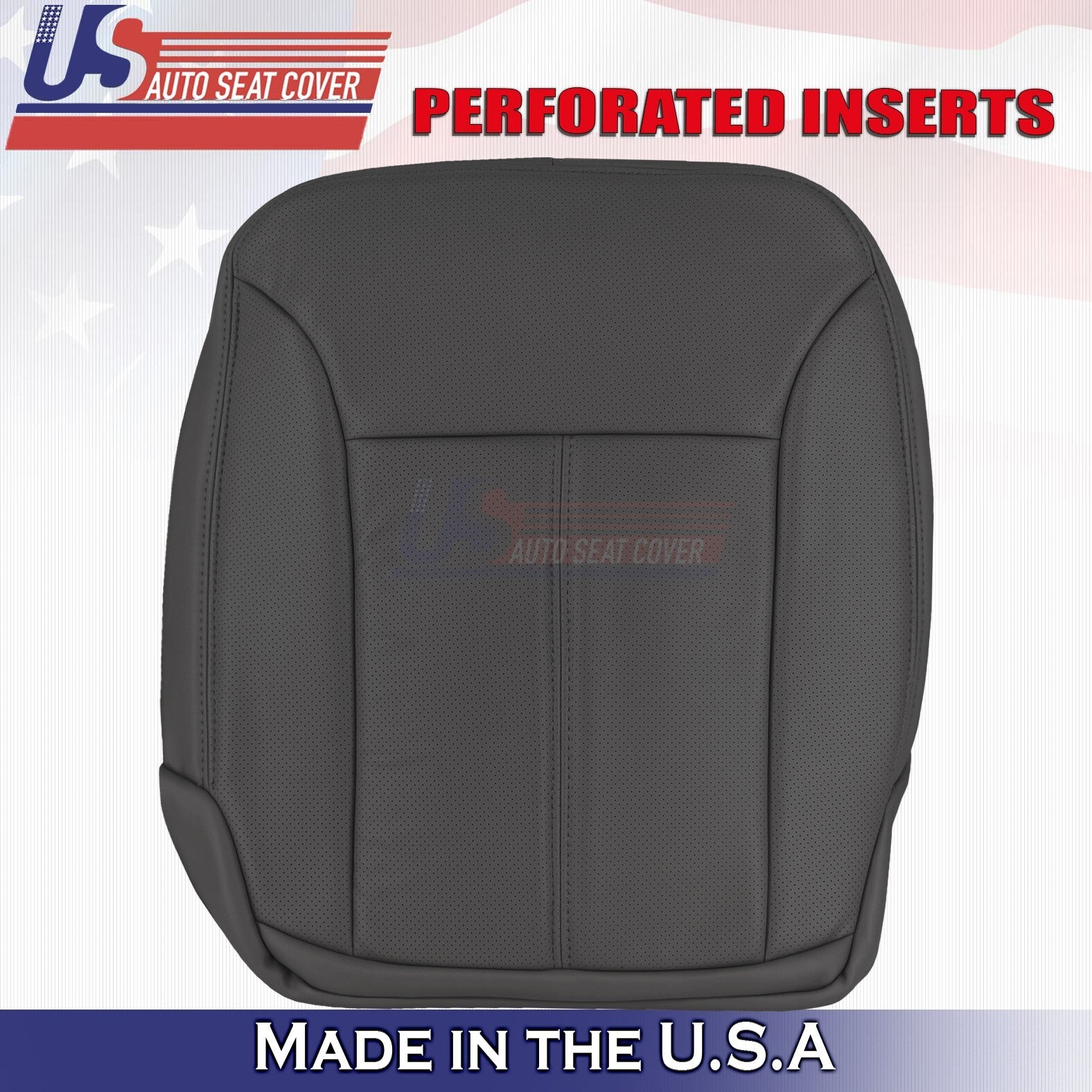 2007 to 2012 For Mercedes GL350 GL450 Driver+Passenger Bottom Leather Covers BLK