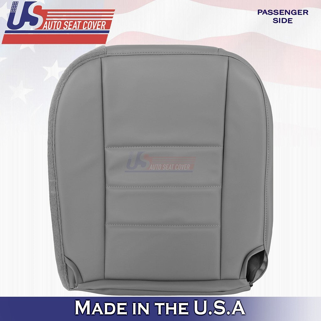 1997-2006 FITS Jeep Wrangler Passenger Bottom Leather Seat Cover Mist Gray