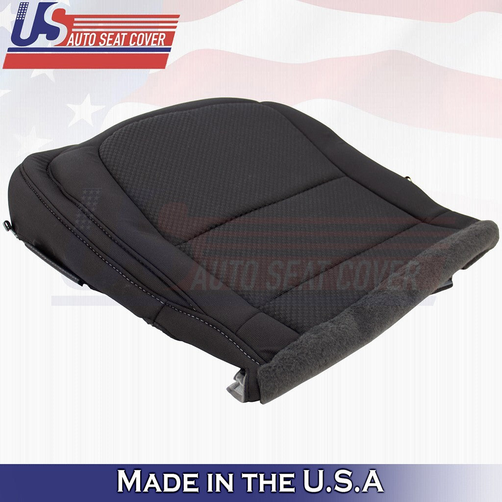 2019 2020 2021 Fits Chevy Colorado Driver Bottom Cloth Seat Cover Jet Black