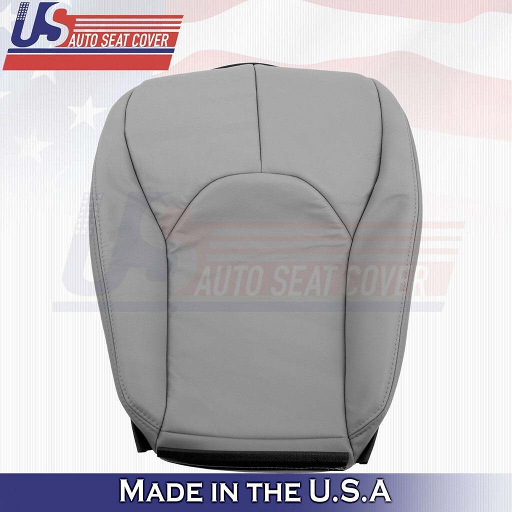 1996 to 2002 For Mercedes Benz SL500 Driver Top &Bottom Leather Seat Cover Gray