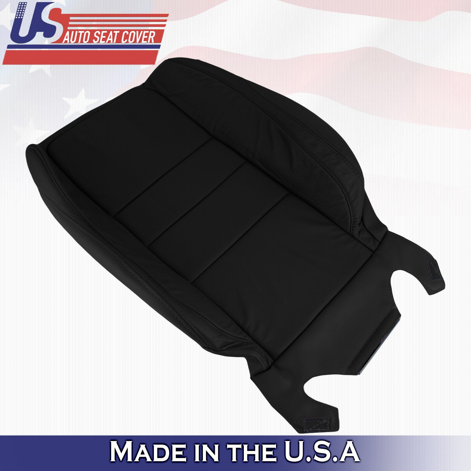 2011 2012 For Honda Accord Sedan Passenger Side Top Leather Seat Cover BLK
